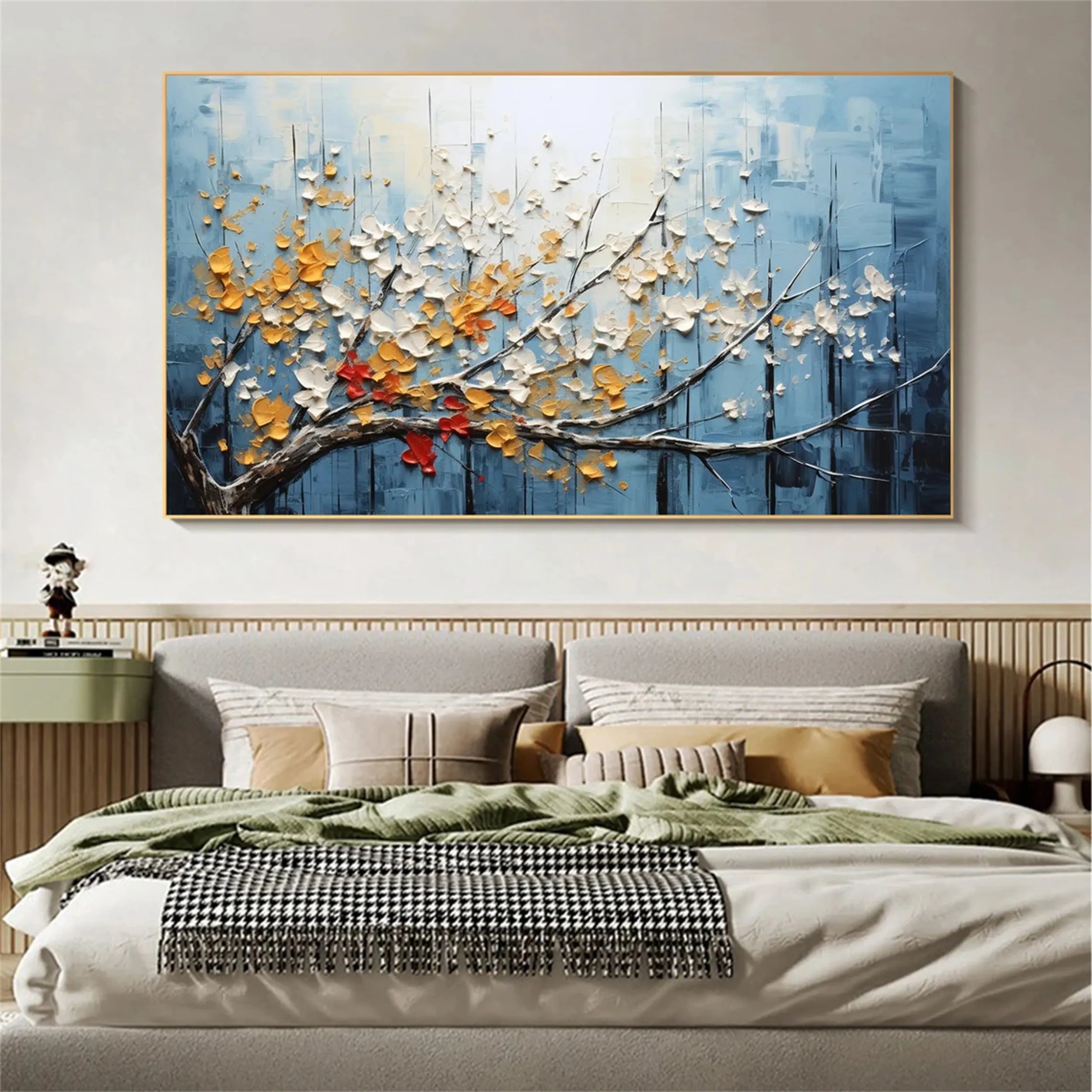 Colorful Tree And Flower Painting #TF020