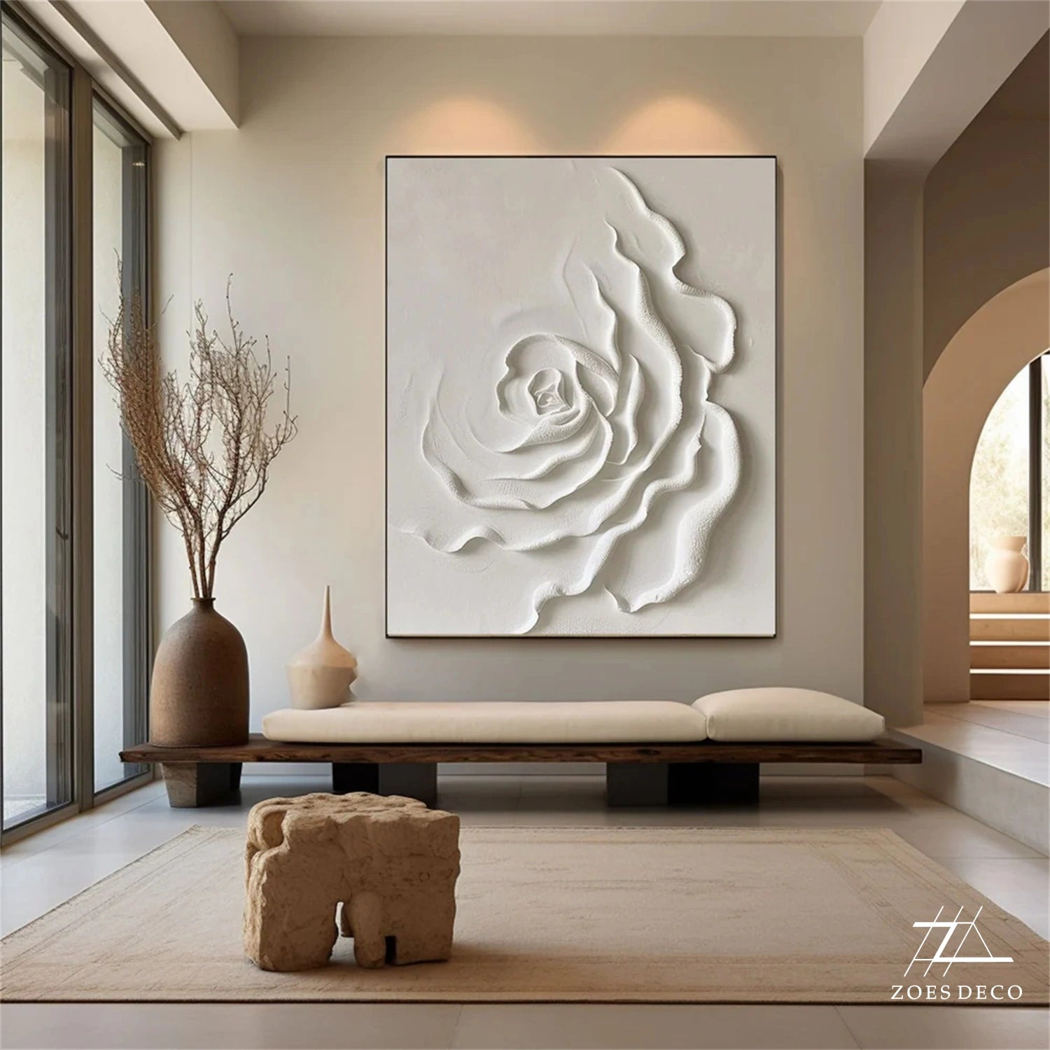 White Flower Painting #TF073
