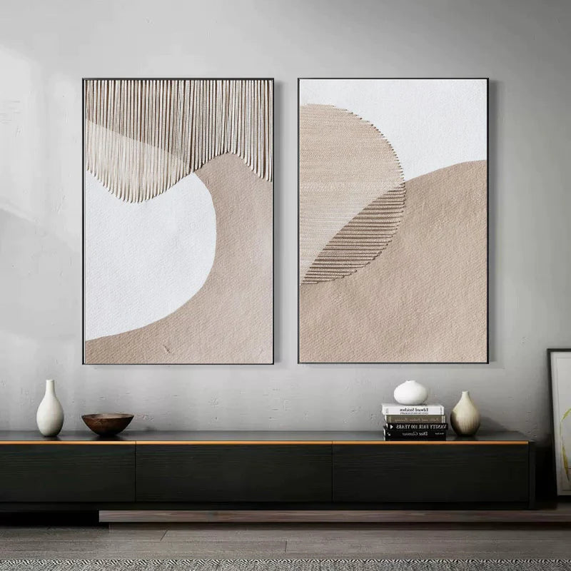 Wabi Sabi Abstract Wall Art Set of 2 #WA002