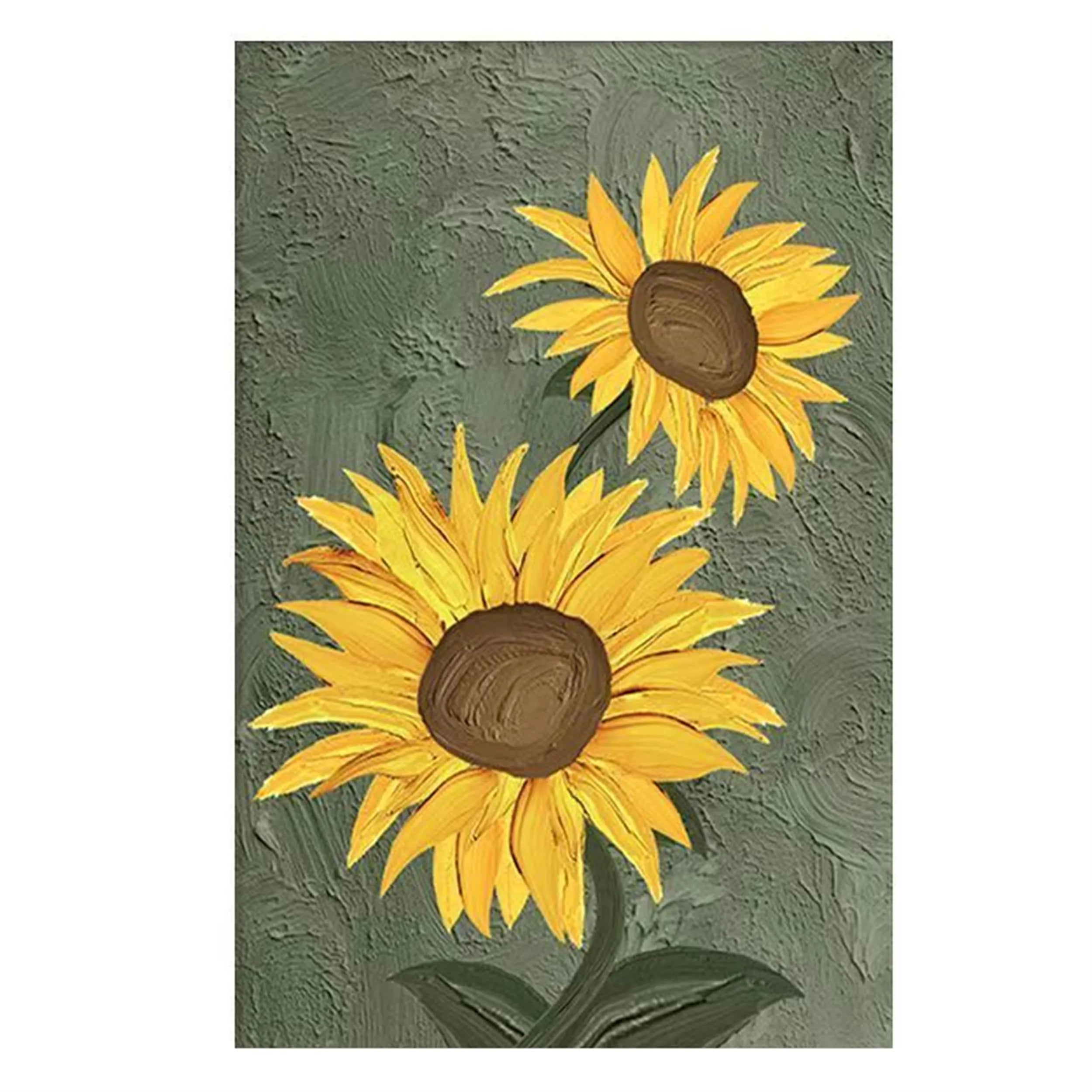 Colorful Tree And Flower Painting #TF067