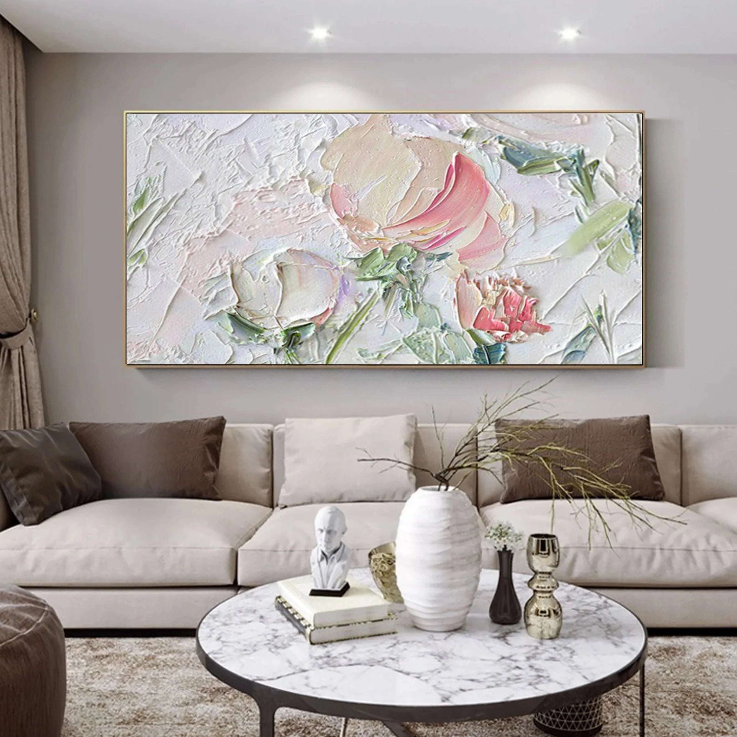 Colorful Tree And Flower Painting #TF002