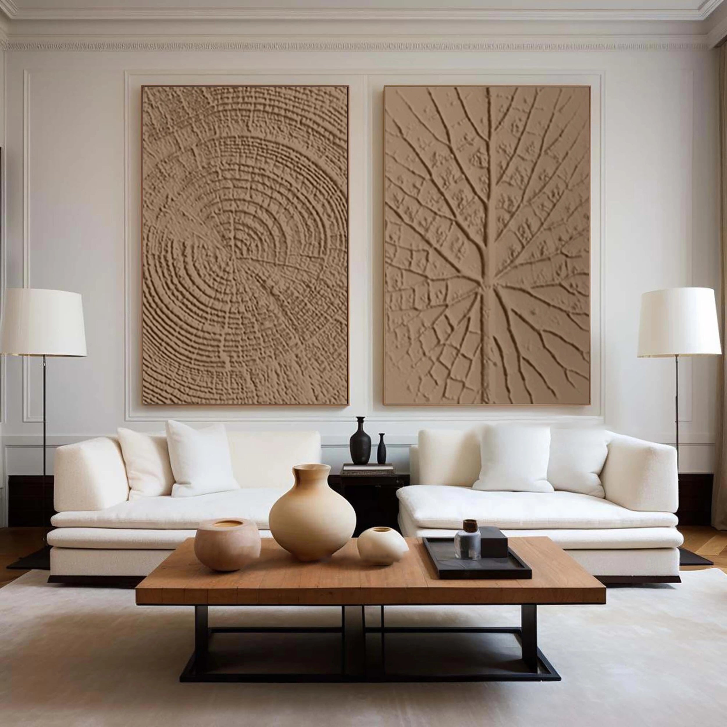 Wabi Sabi Abstract Wall Art Set of 2 #WA102
