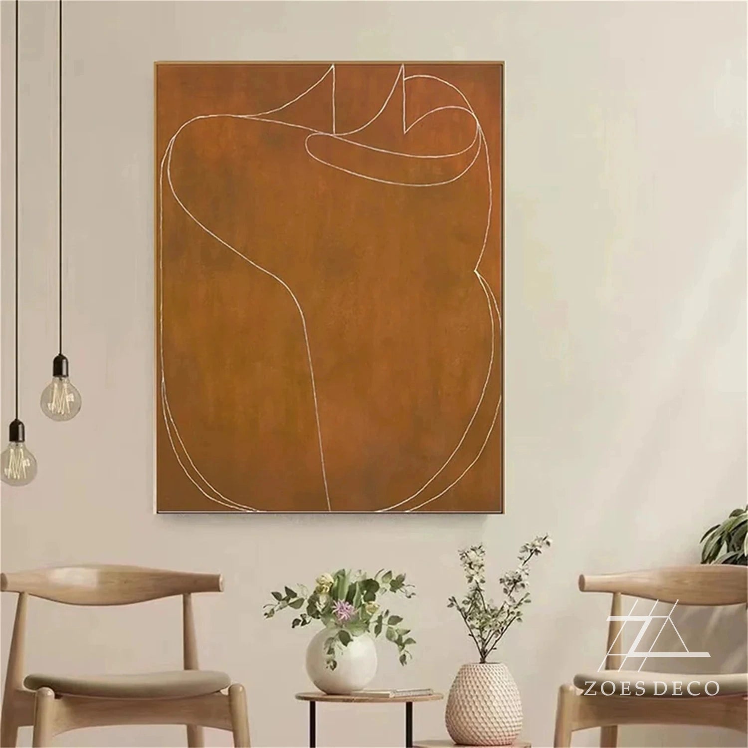 Wabi Sabi Abstract Wall Art Set of 2 #WA167