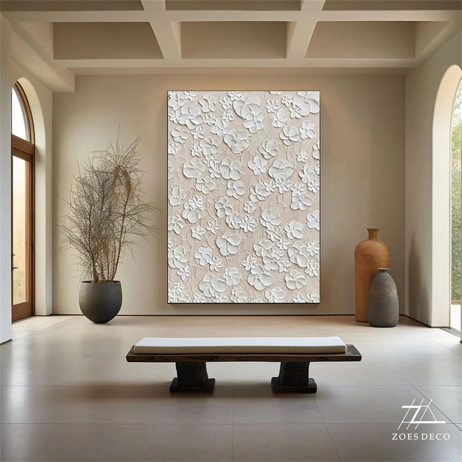 Tree And Flower Painting #TF074
