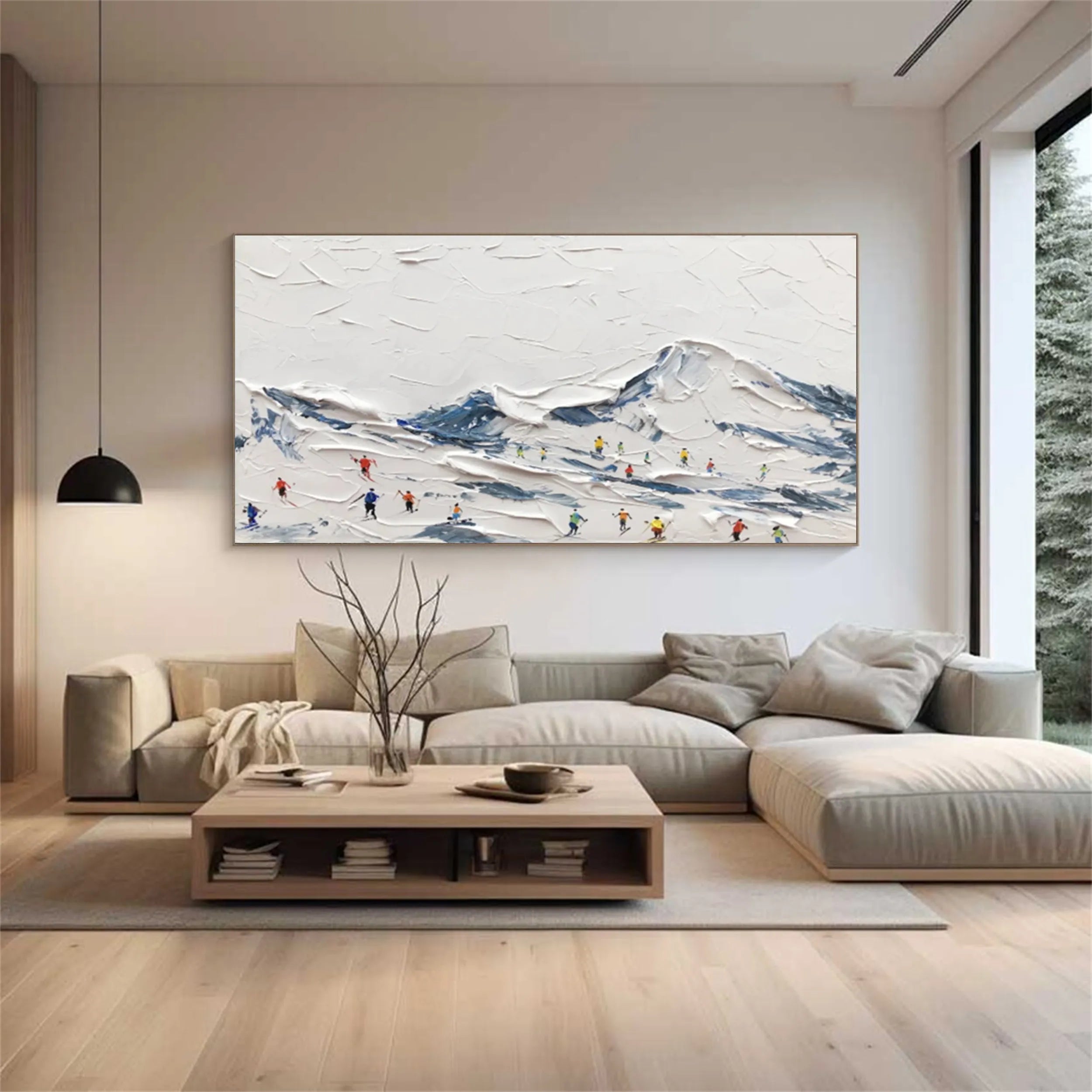 White Textured Minimalist Wall Art #WT160