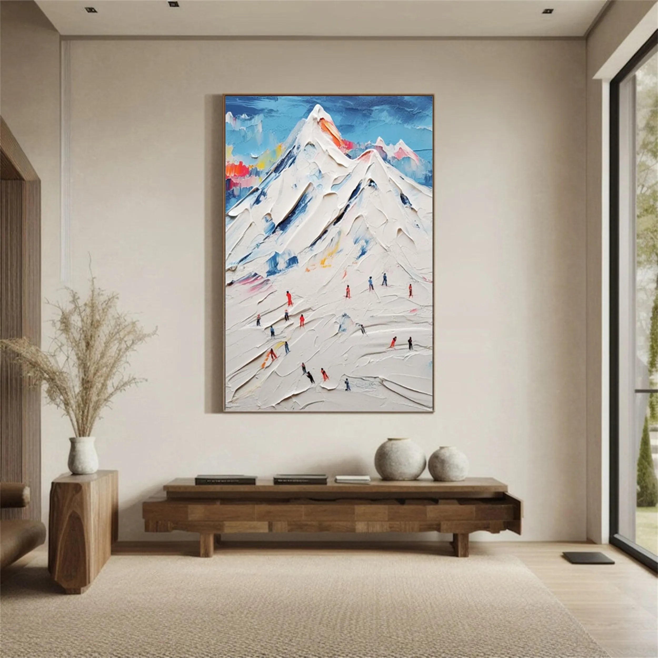 White Textured Minimalist Wall Art #WT164