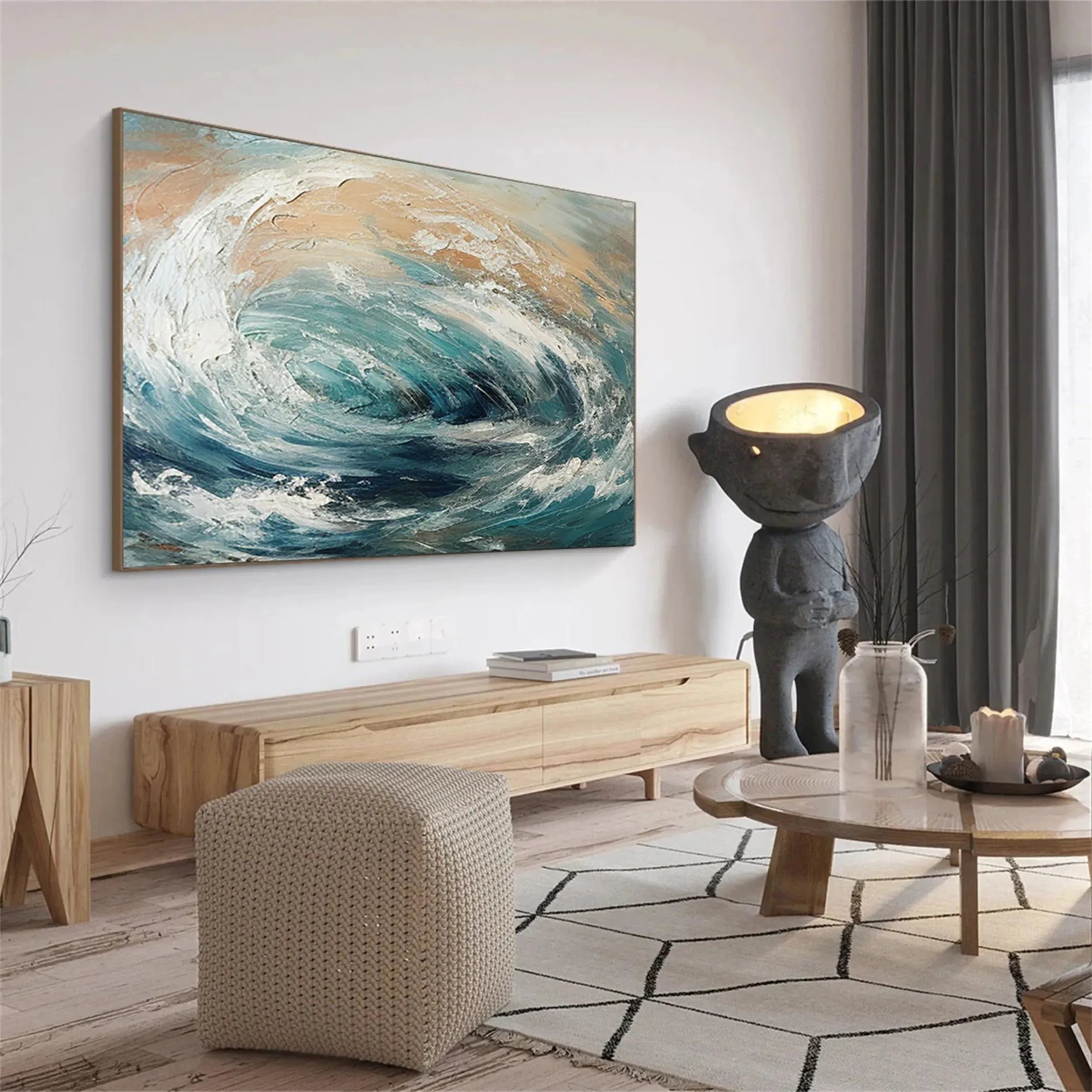 Sky And Ocean Painting #SO095
