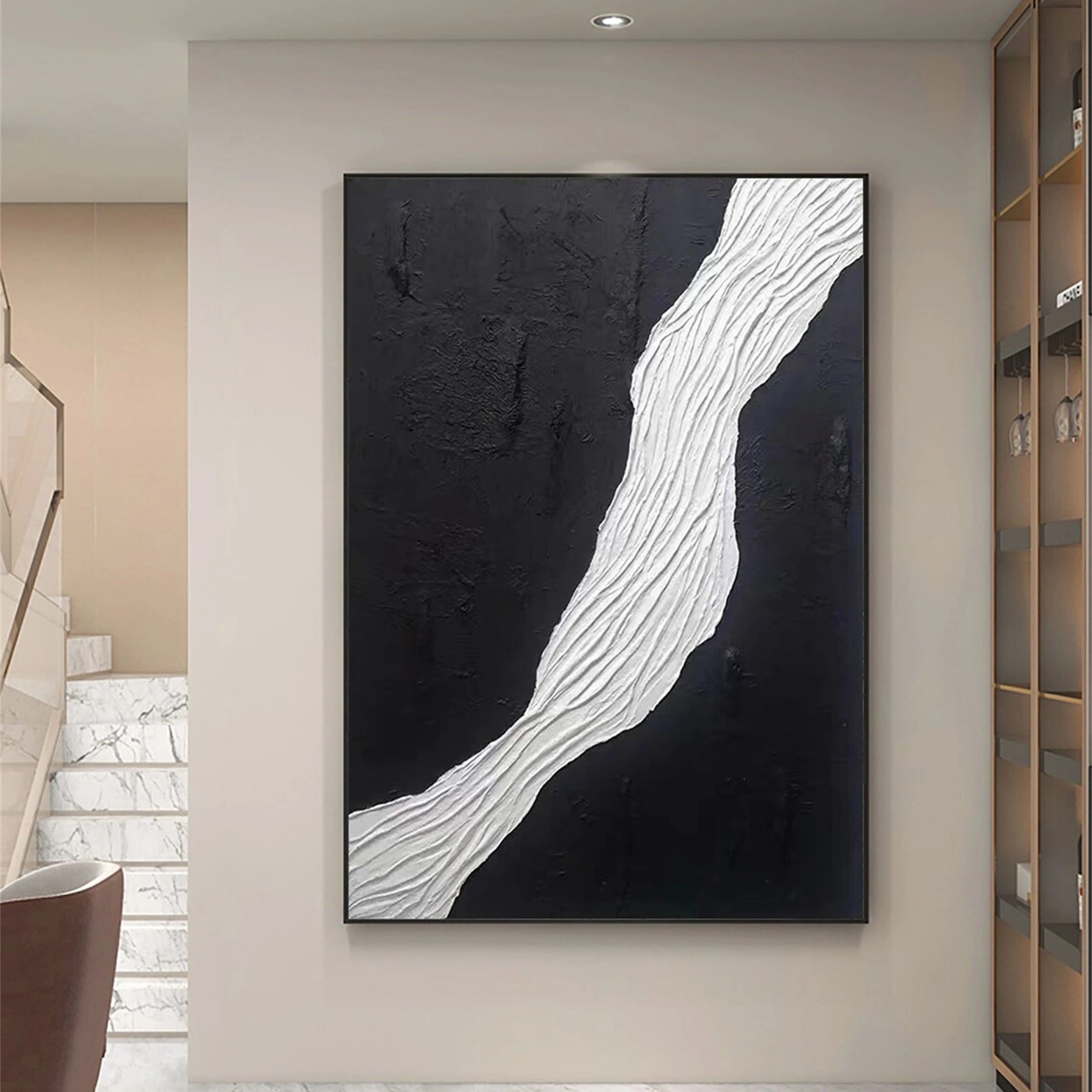 White Textured Minimalist Wall Art #WT072