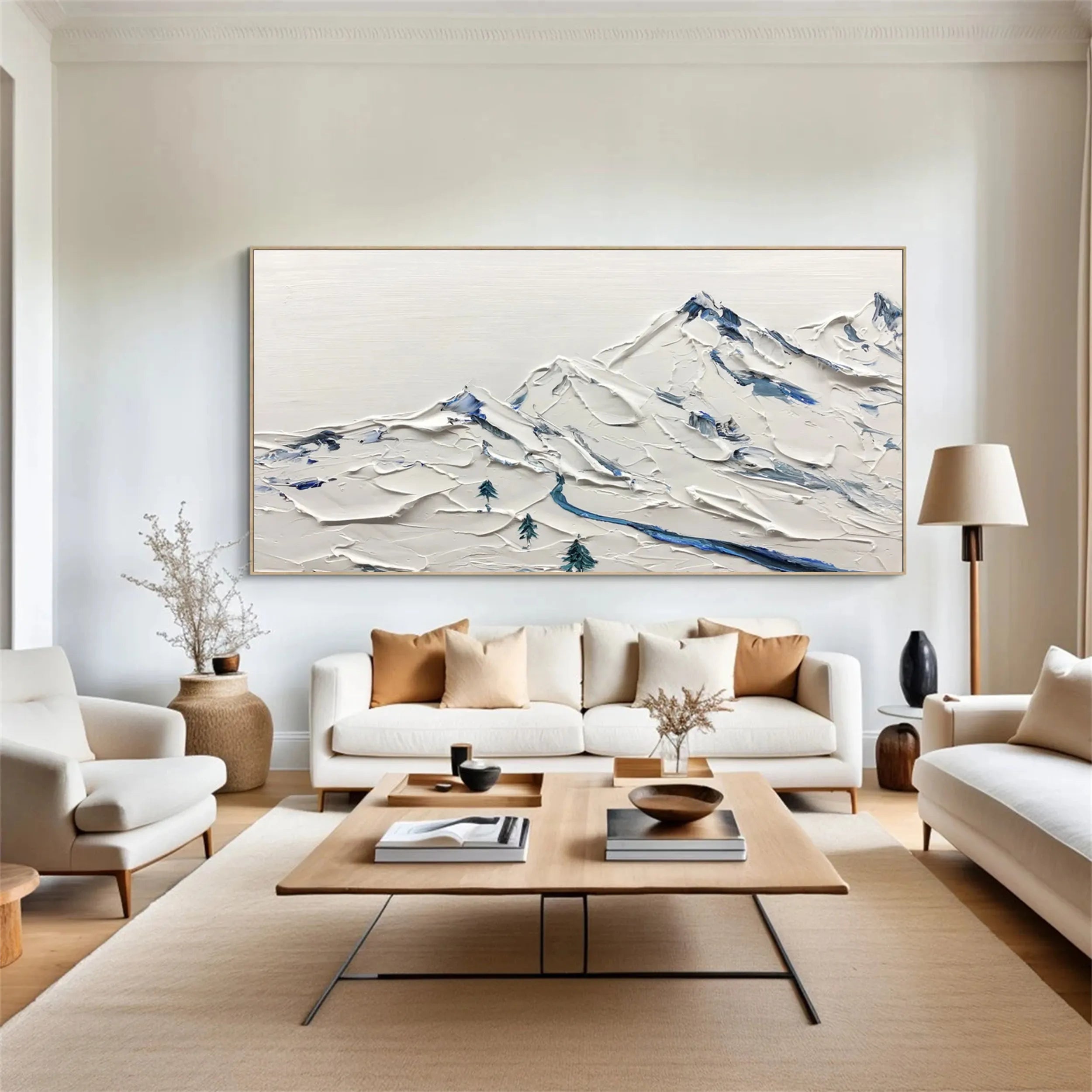 White Textured Minimalist Wall Art #WT141