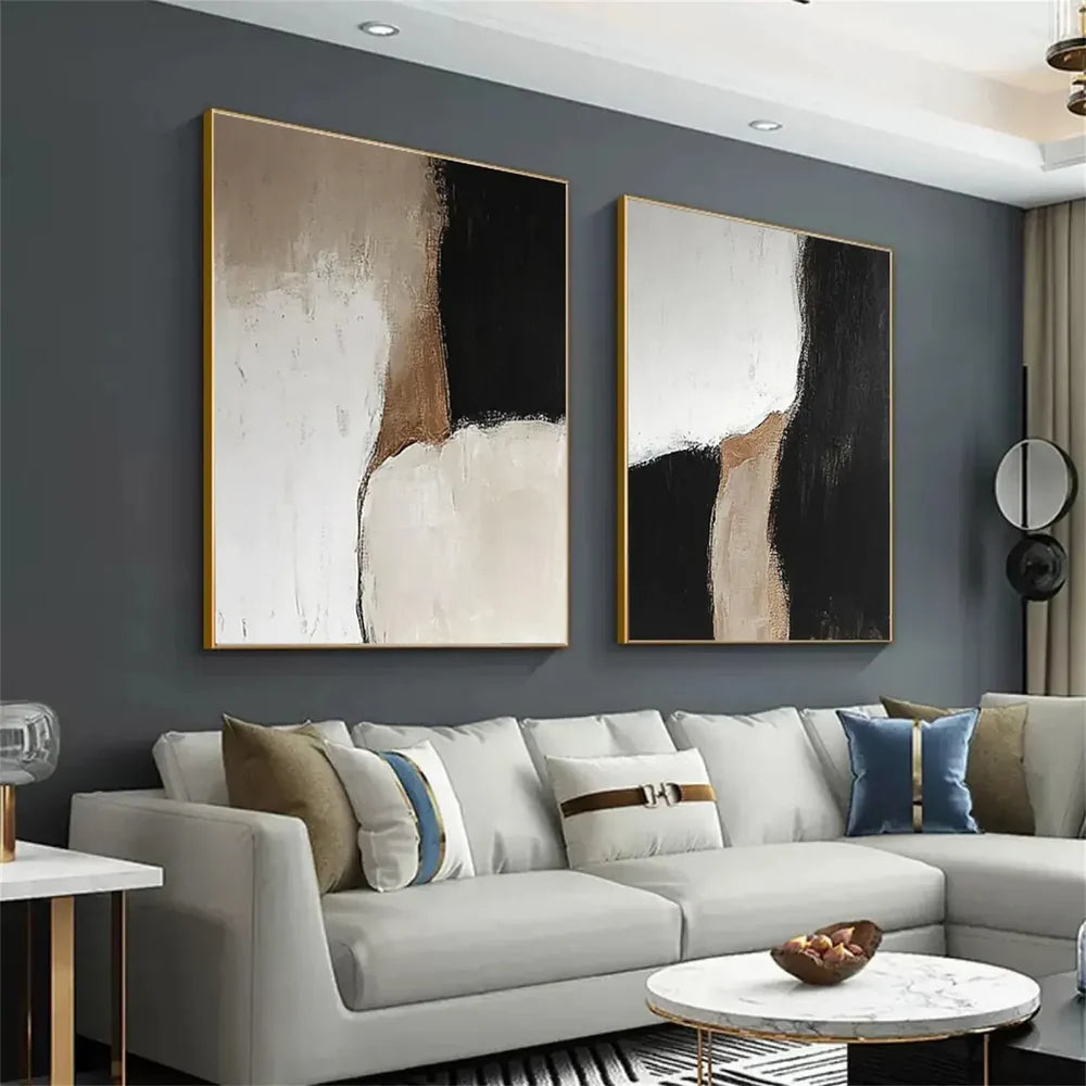 Wabi Sabi Abstract Wall Art Set of 2 #WA155