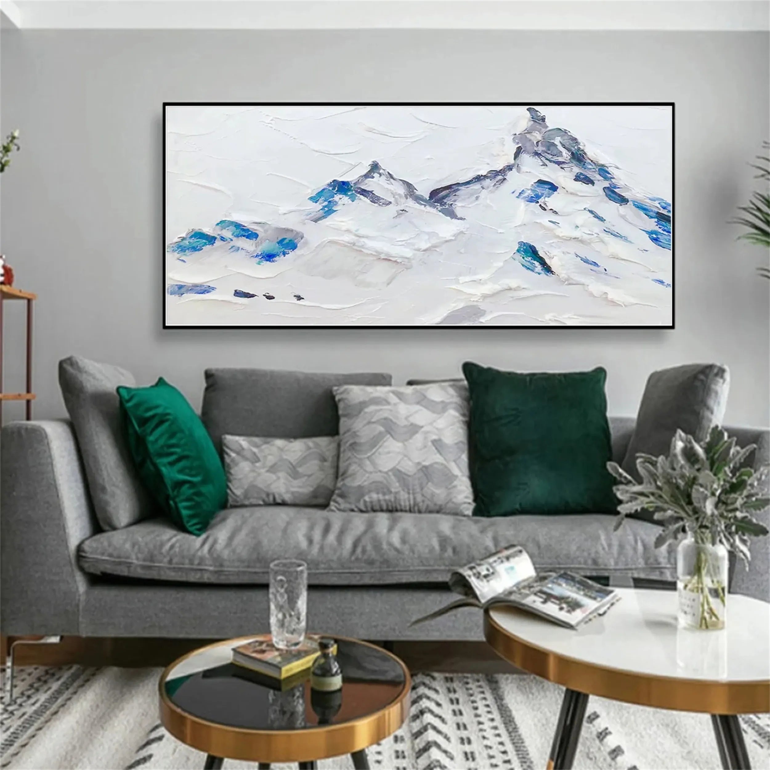 White Textured Minimalist Wall Art #WT114
