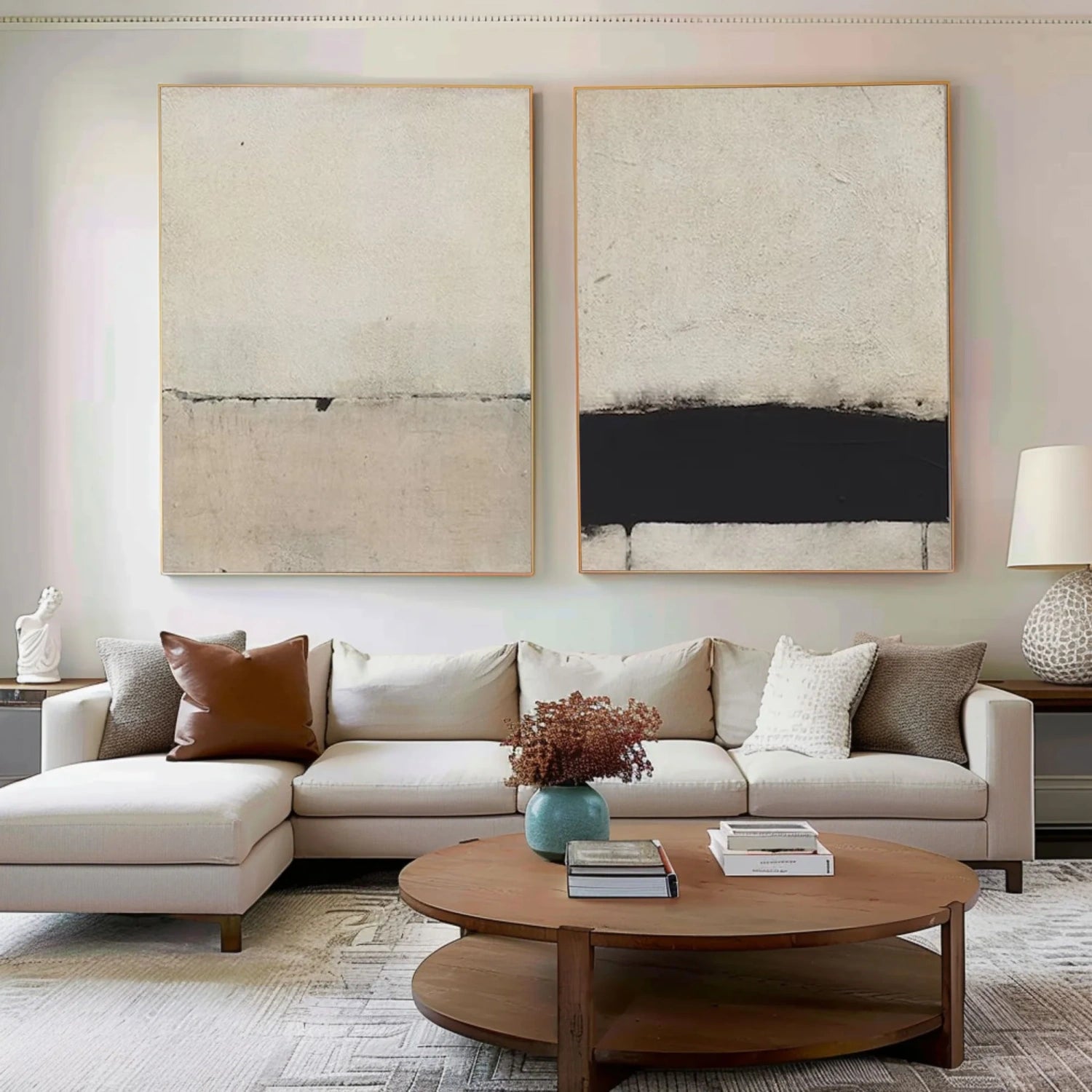 Abstract Texture Wall Art Set of 2 #AW049