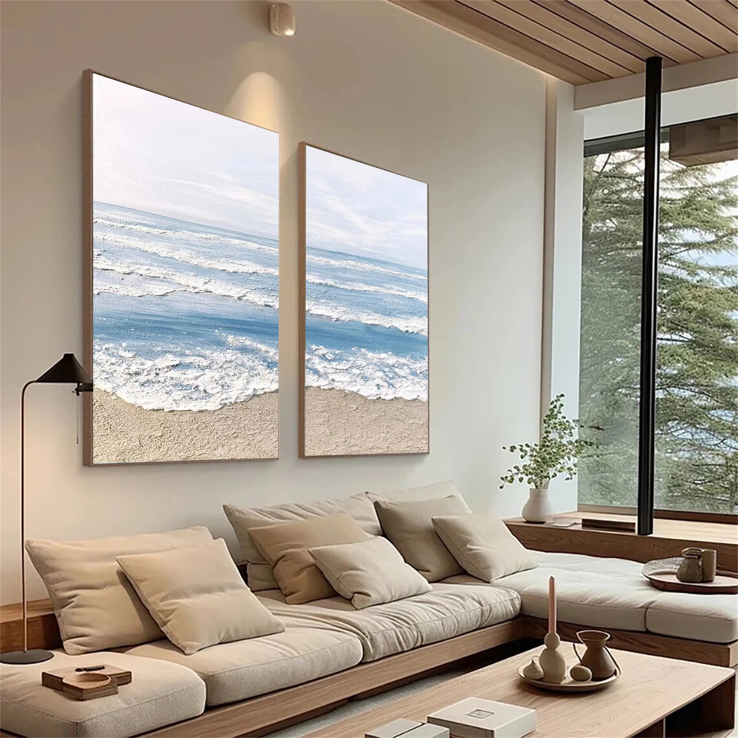 Sky And Ocean Painting Set of 2 #SO087