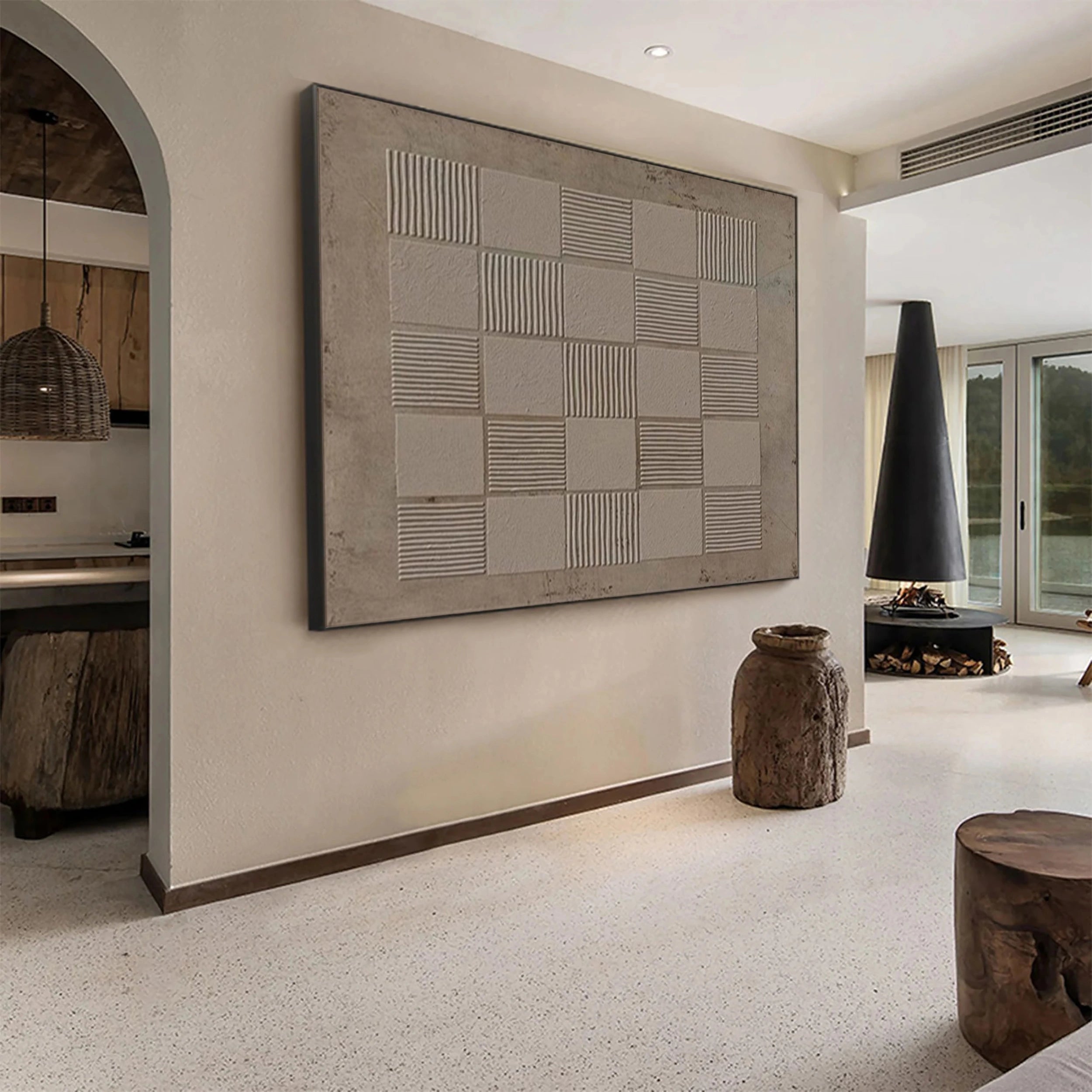 Wabi Sabi Abstract Wall Art #WA115