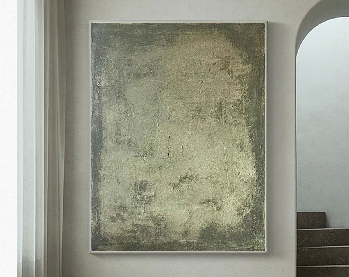 Green Textured Minimalist Wall Art #GT039