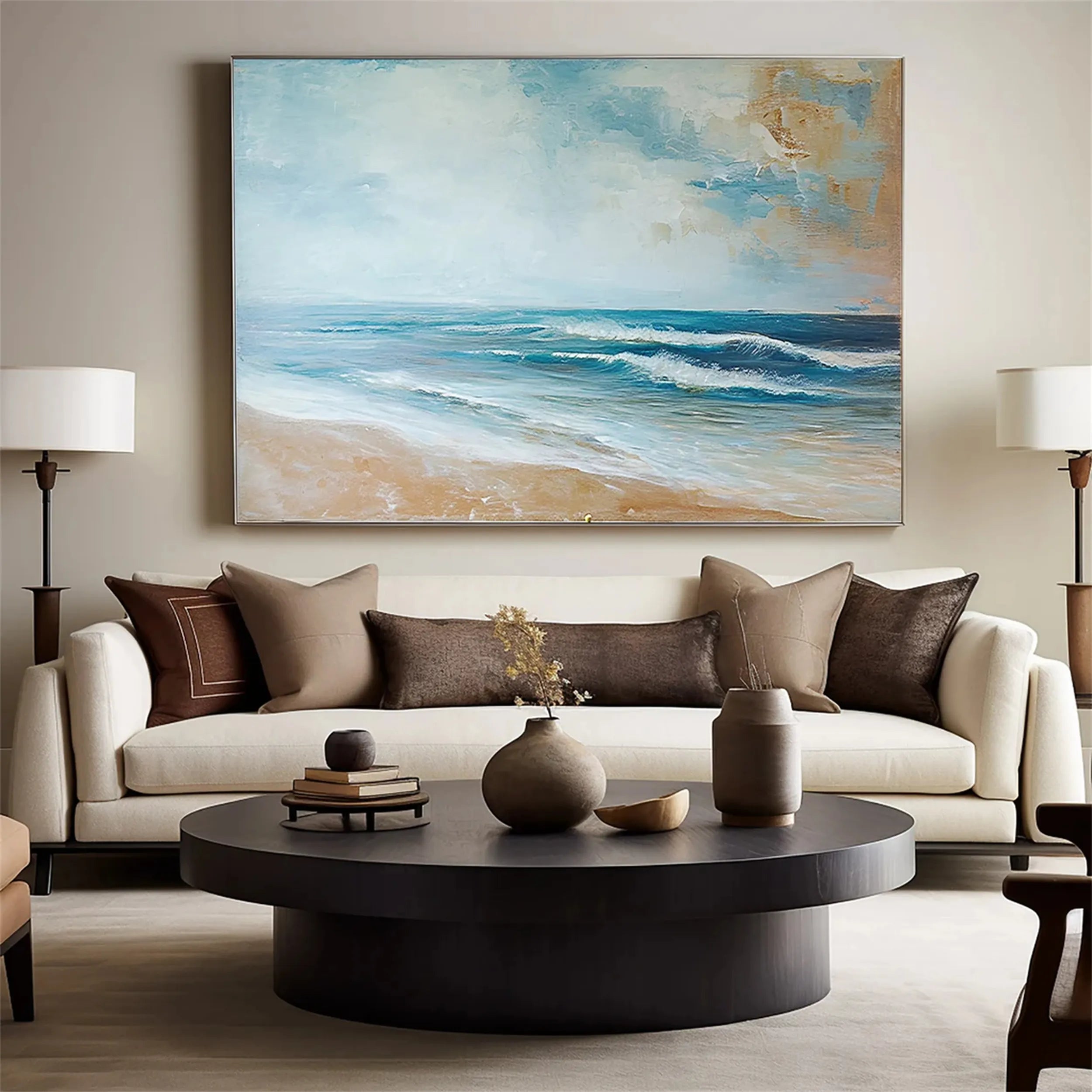 Sky And Ocean Painting #SO100