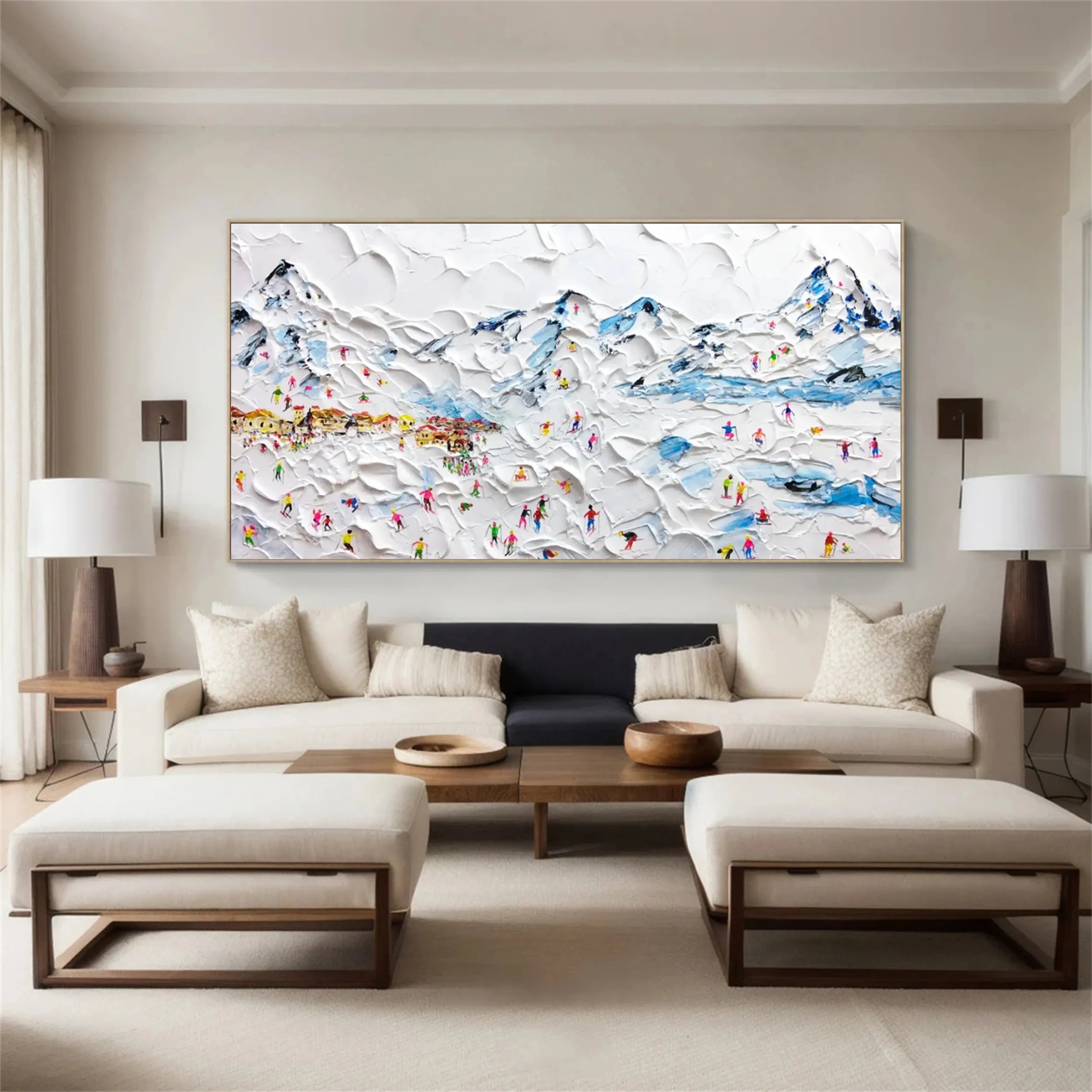 White Textured Minimalist Wall Art #WT147
