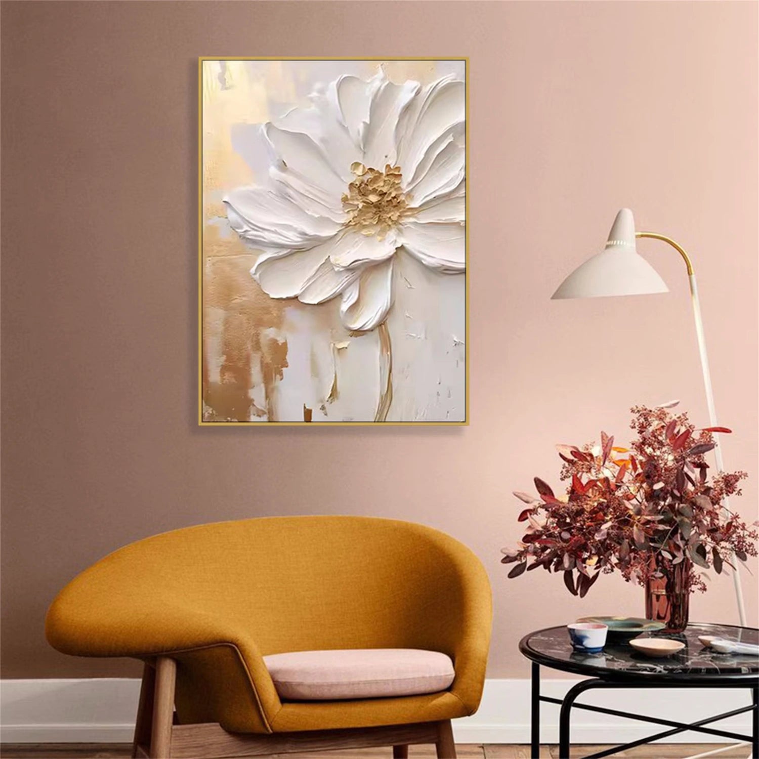 Colorful Tree And Flower Painting Set of 2 #TF016