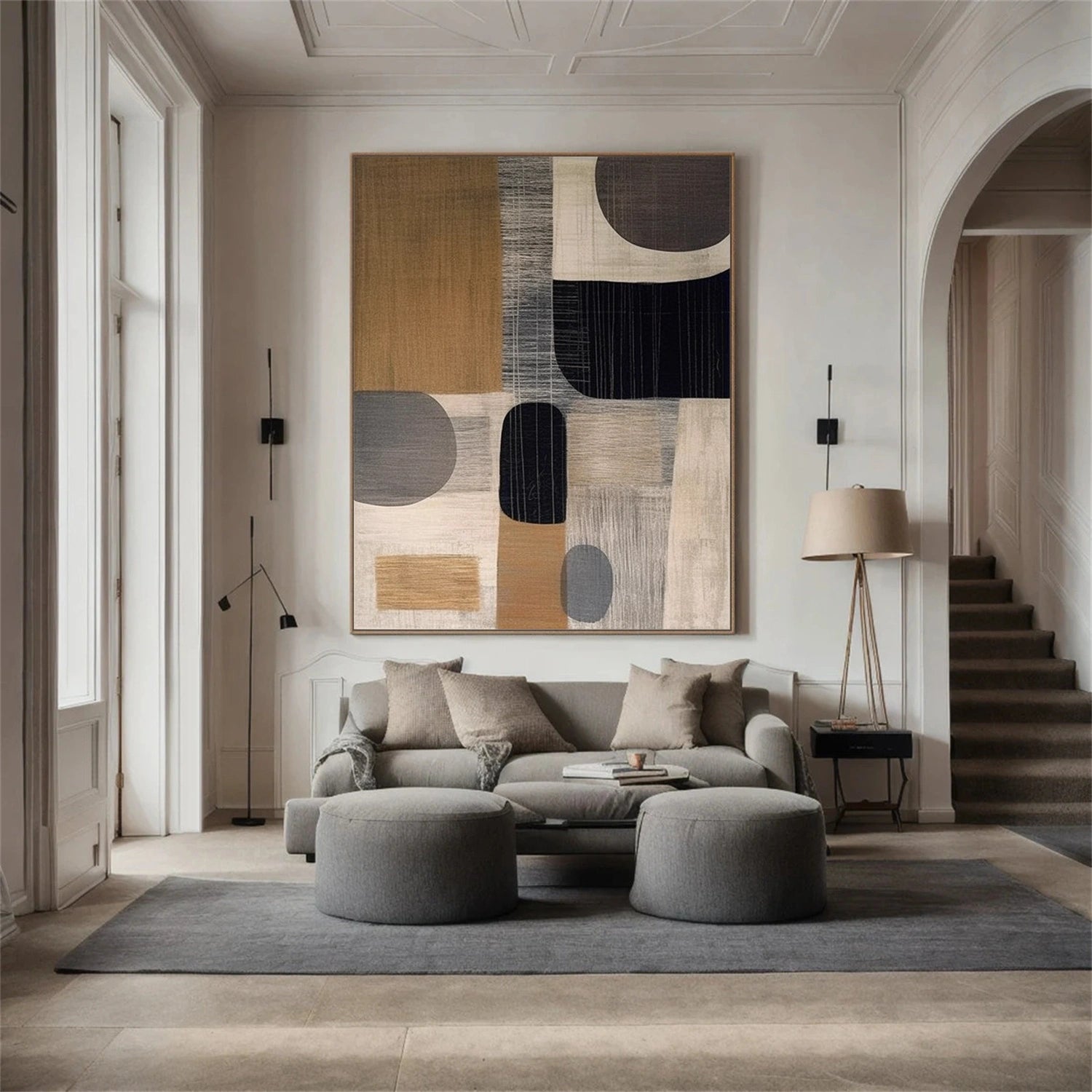 Wabi Sabi Abstract Canvas Art #WA199