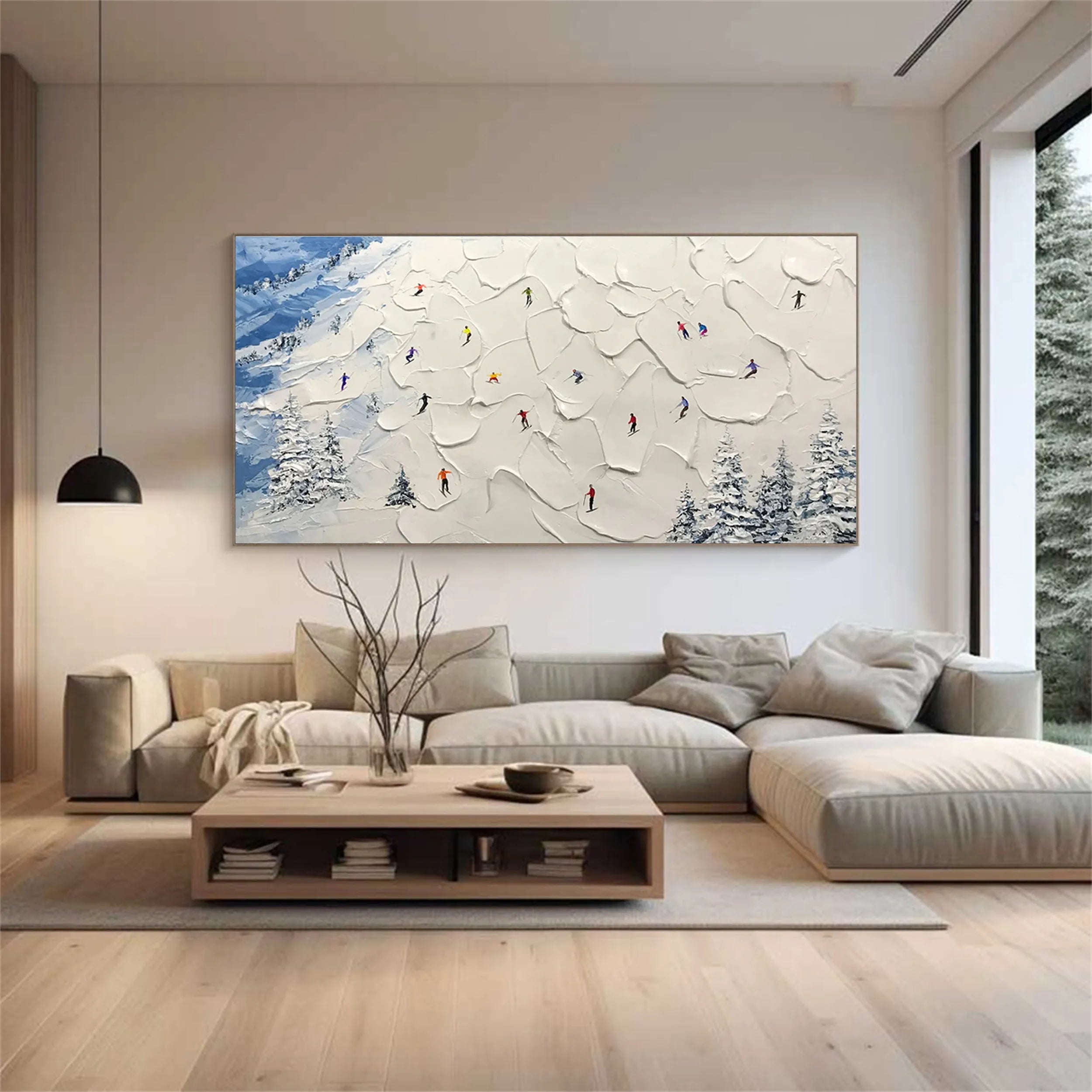 White Textured Minimalist Wall Art #WT150