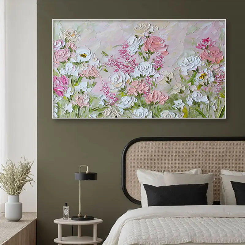 Colorful Tree And Flower Painting #TF036