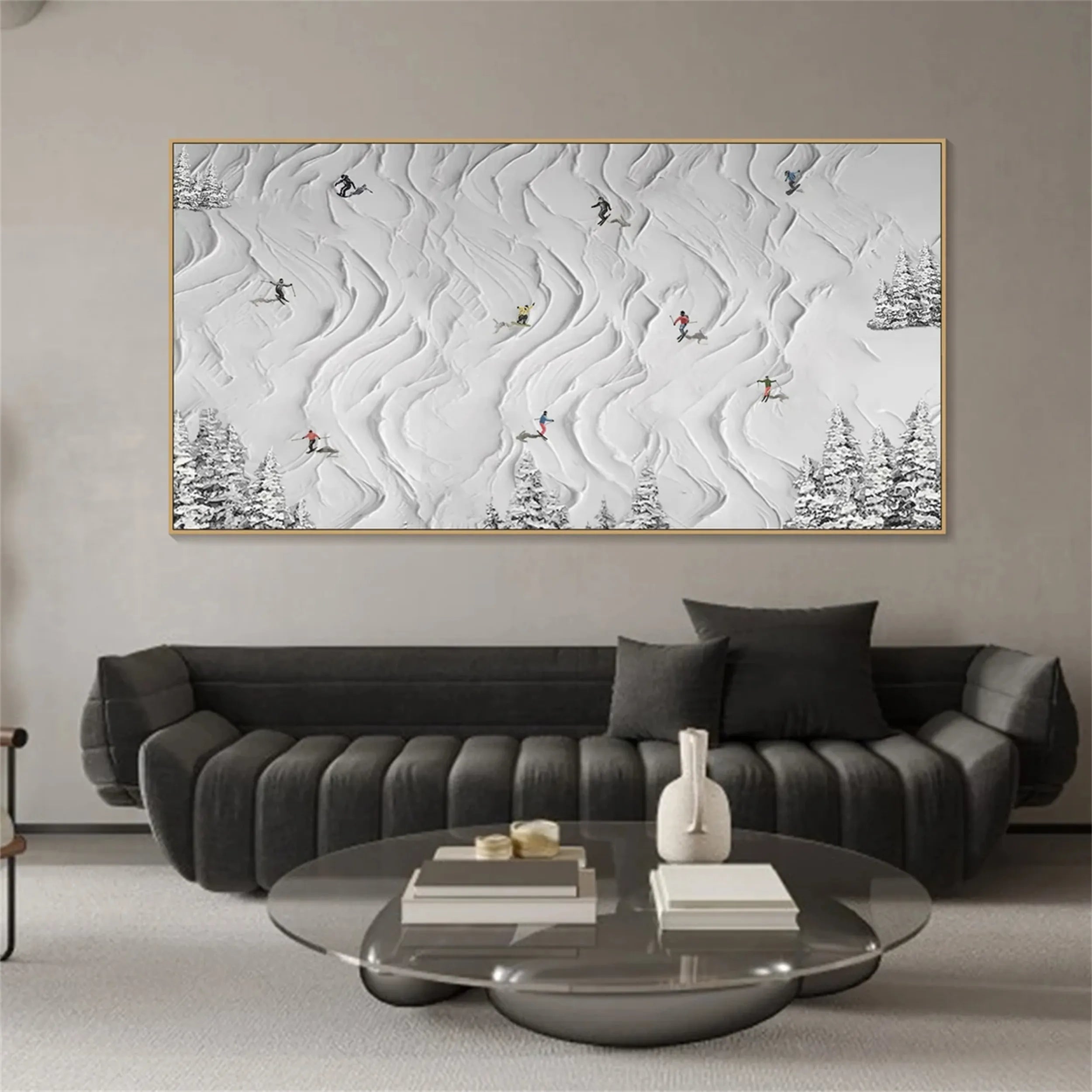 White Textured Minimalist Wall Art #WT148