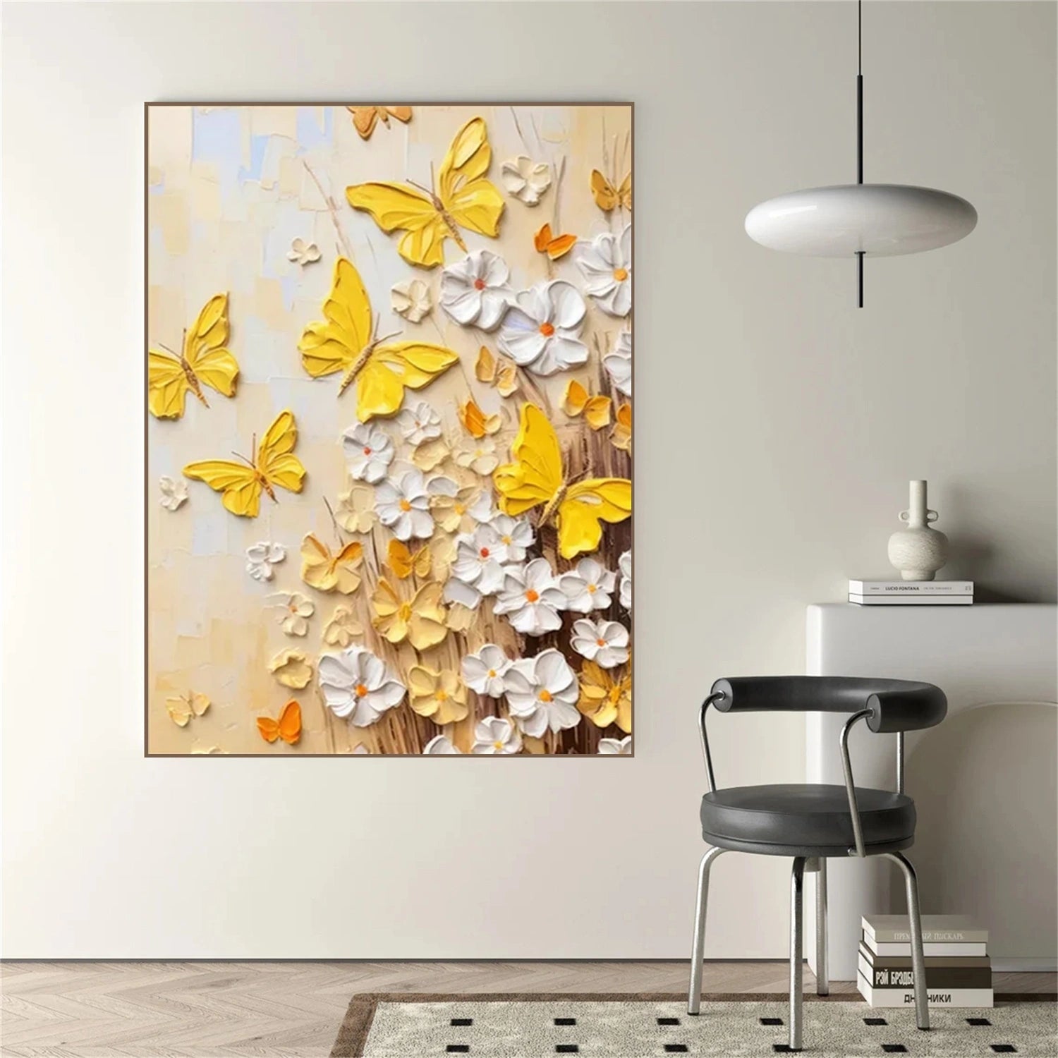 Colorful Tree And Flower Painting #TF092