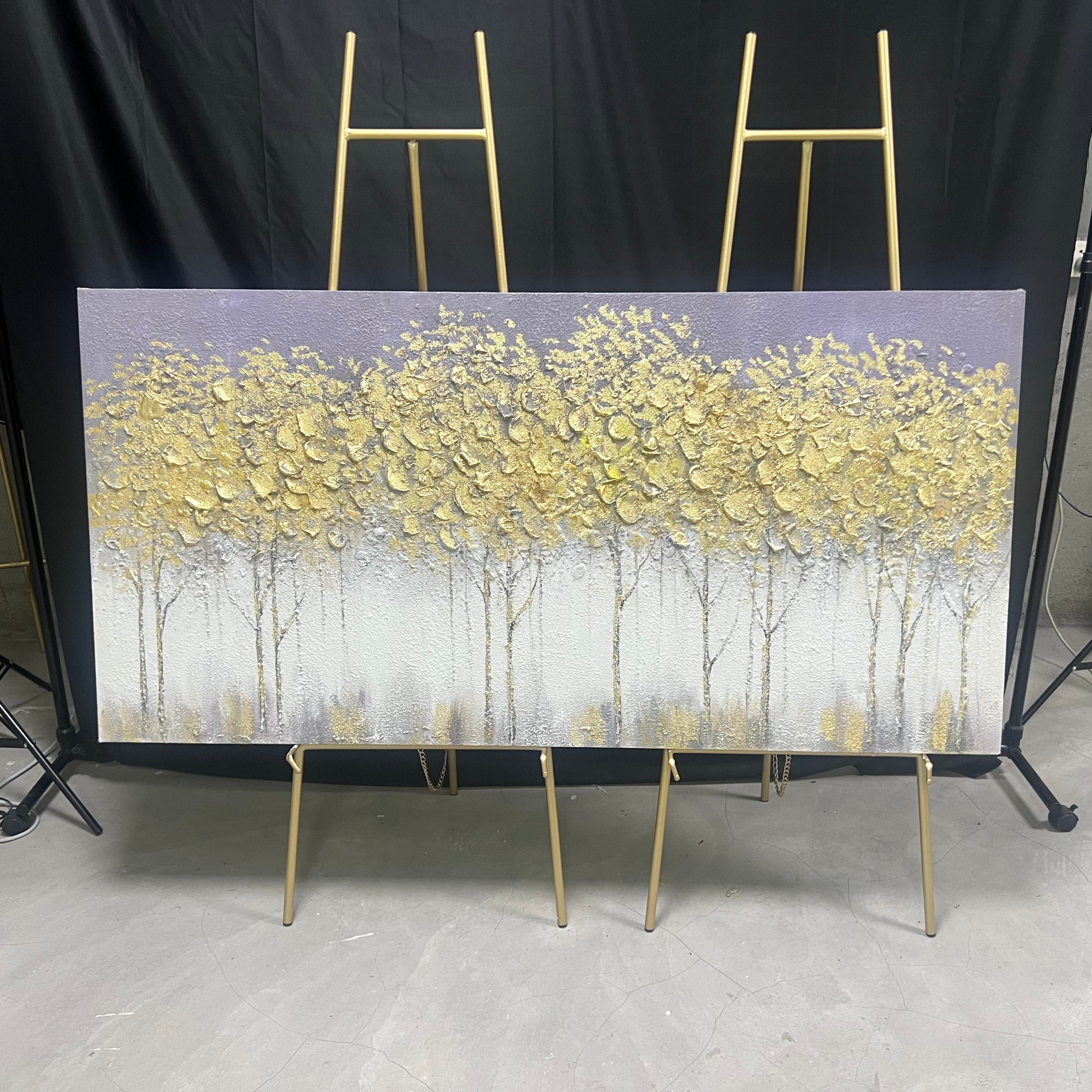 Colorful Tree And Flower Painting #TF028