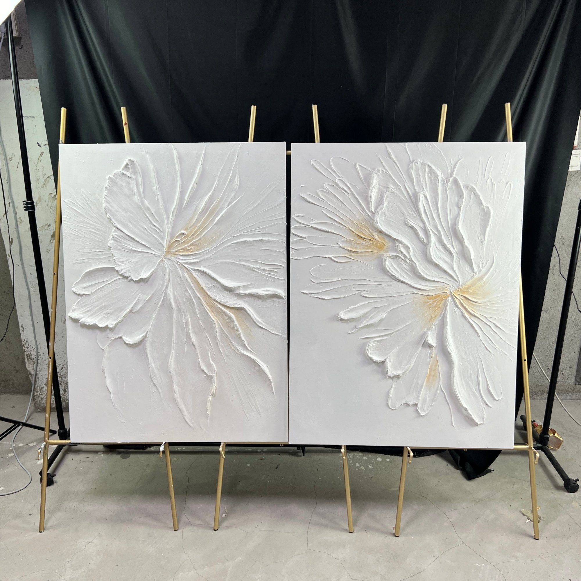 Colorful Tree And Flower Painting Set of 2 #TF005