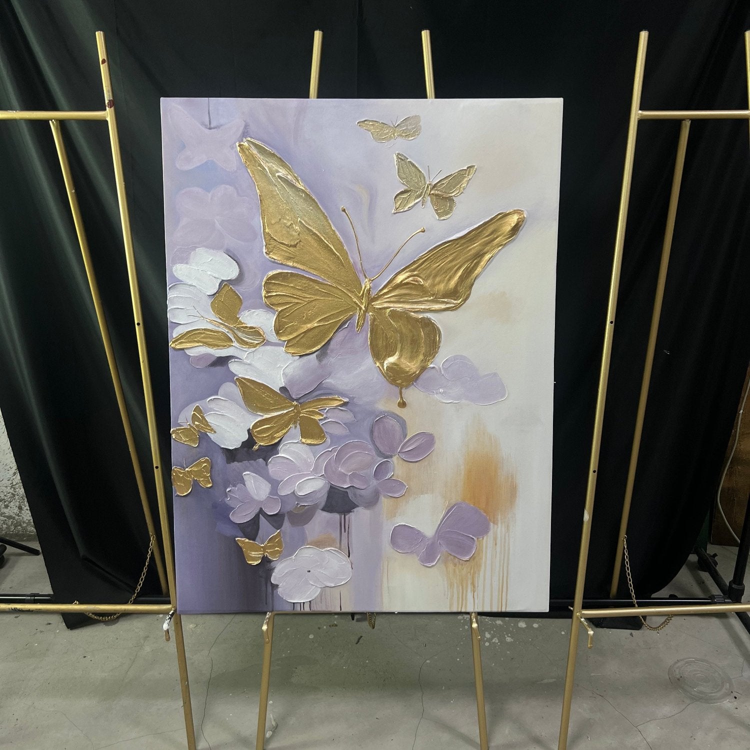 Colorful Tree And Flower Painting #TF004