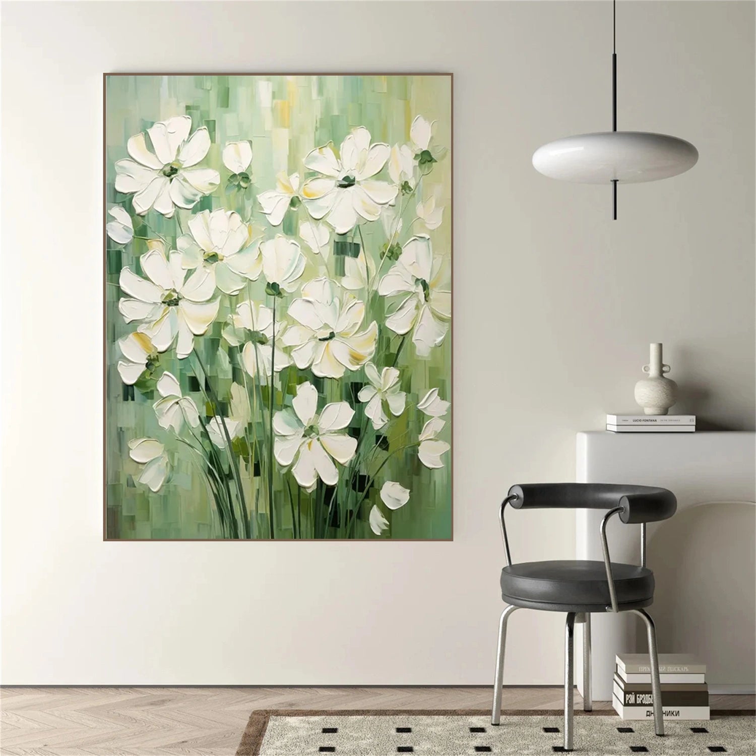 Colorful Tree And Flower Painting #TF089