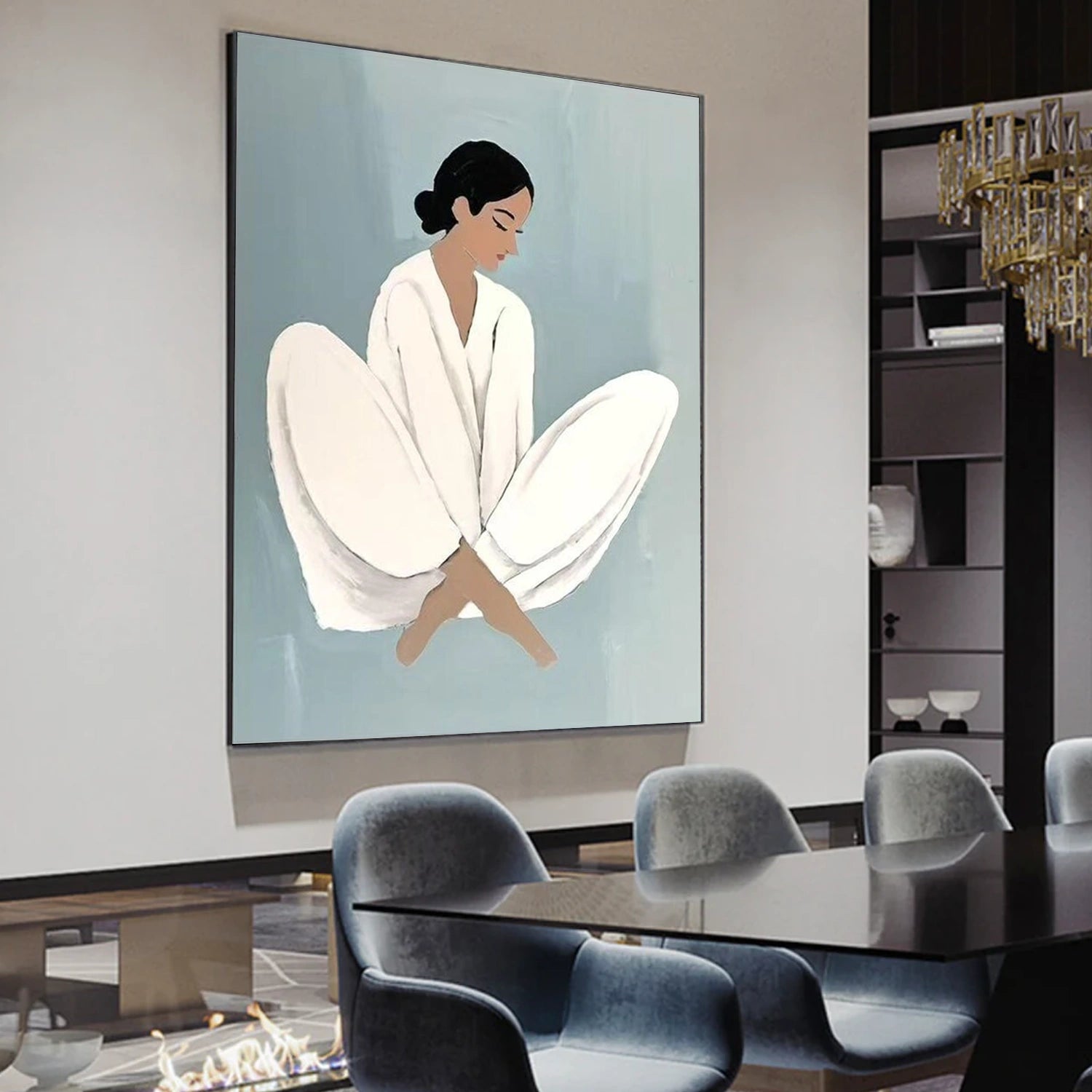 Abstract Portrait Wall Art #WP026