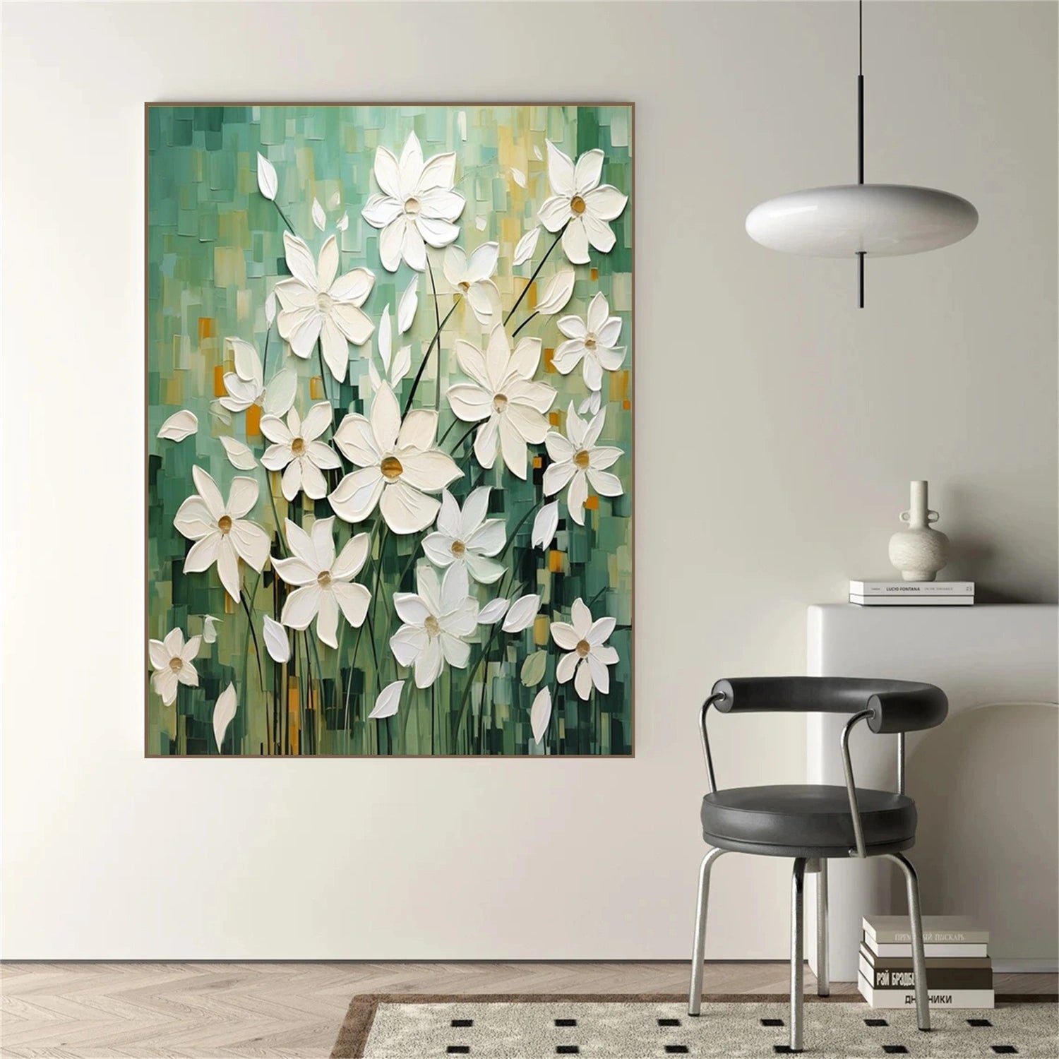 Colorful Tree And Flower Painting #TF091