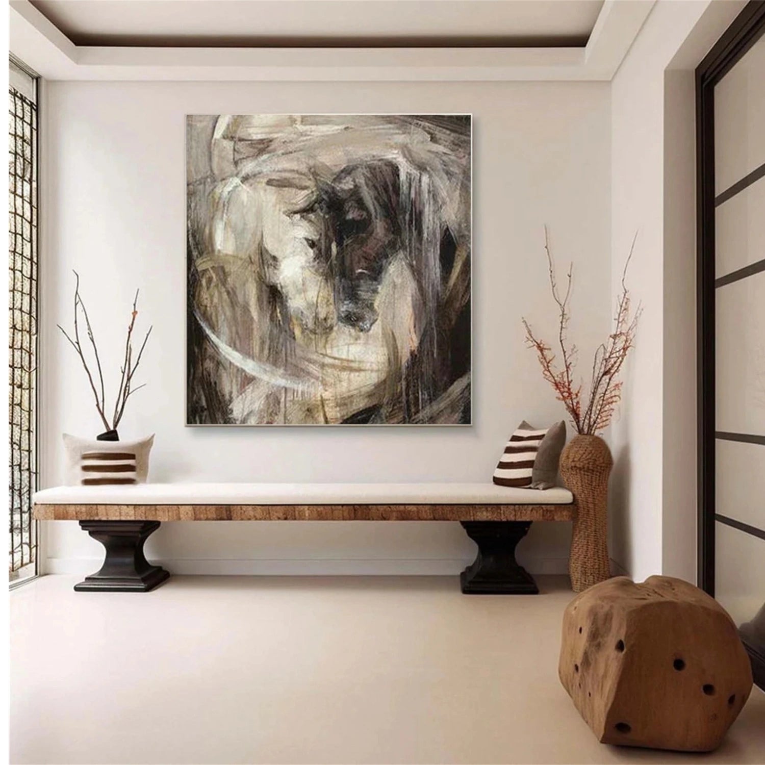 Abstract Animal Horse Wall Art #AT073