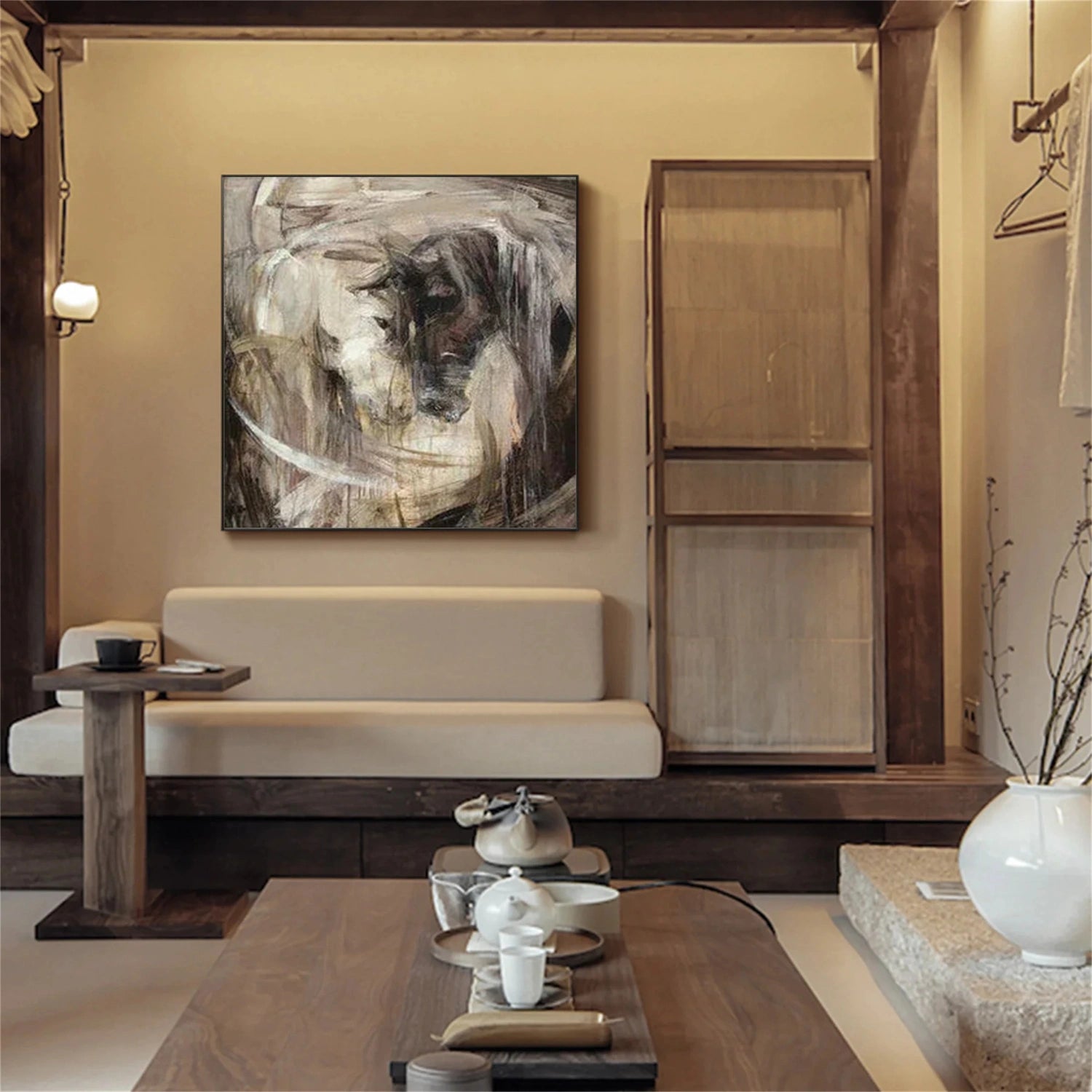 Abstract Animal Horse Wall Art #AT073