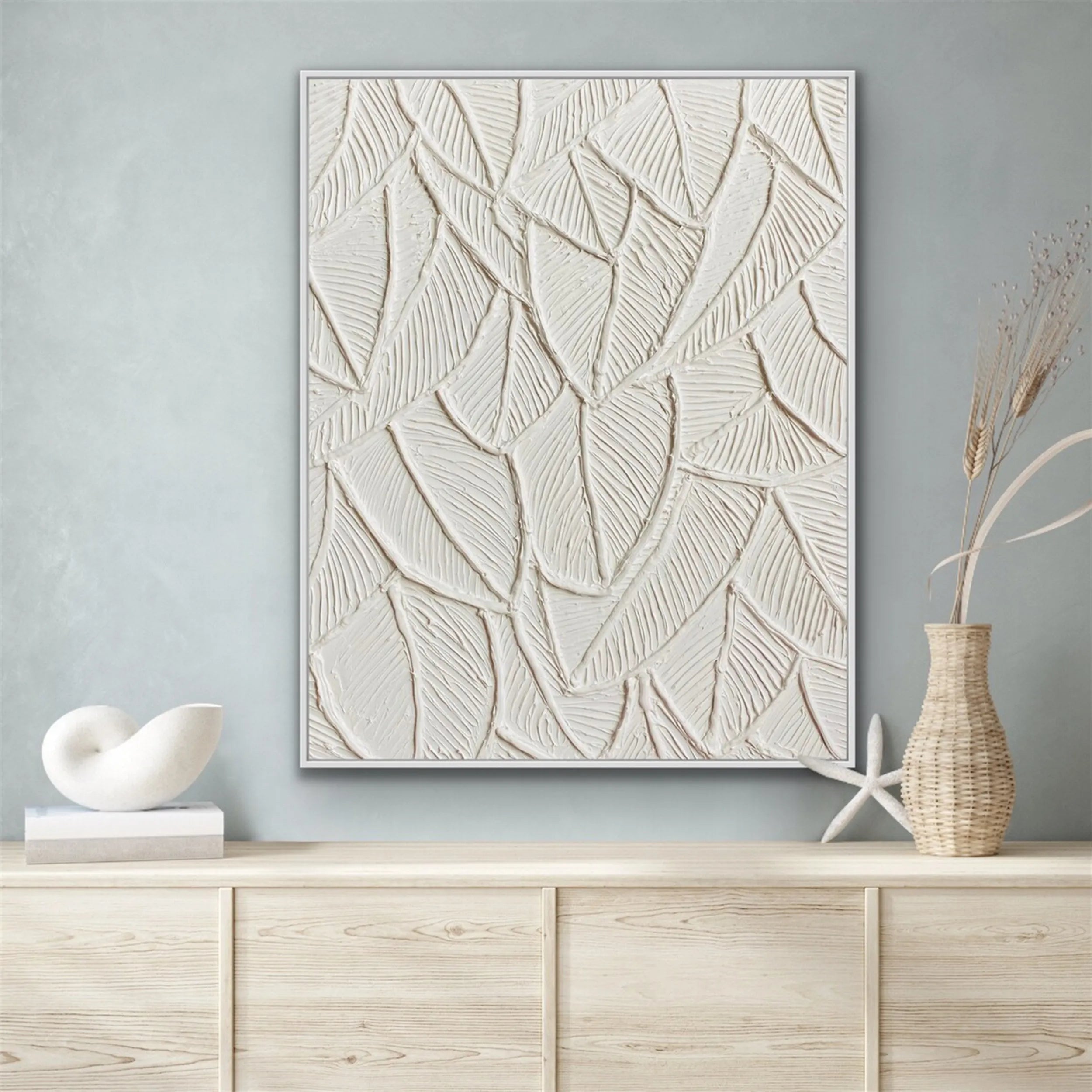 White Tree And Flower Painting #TF057