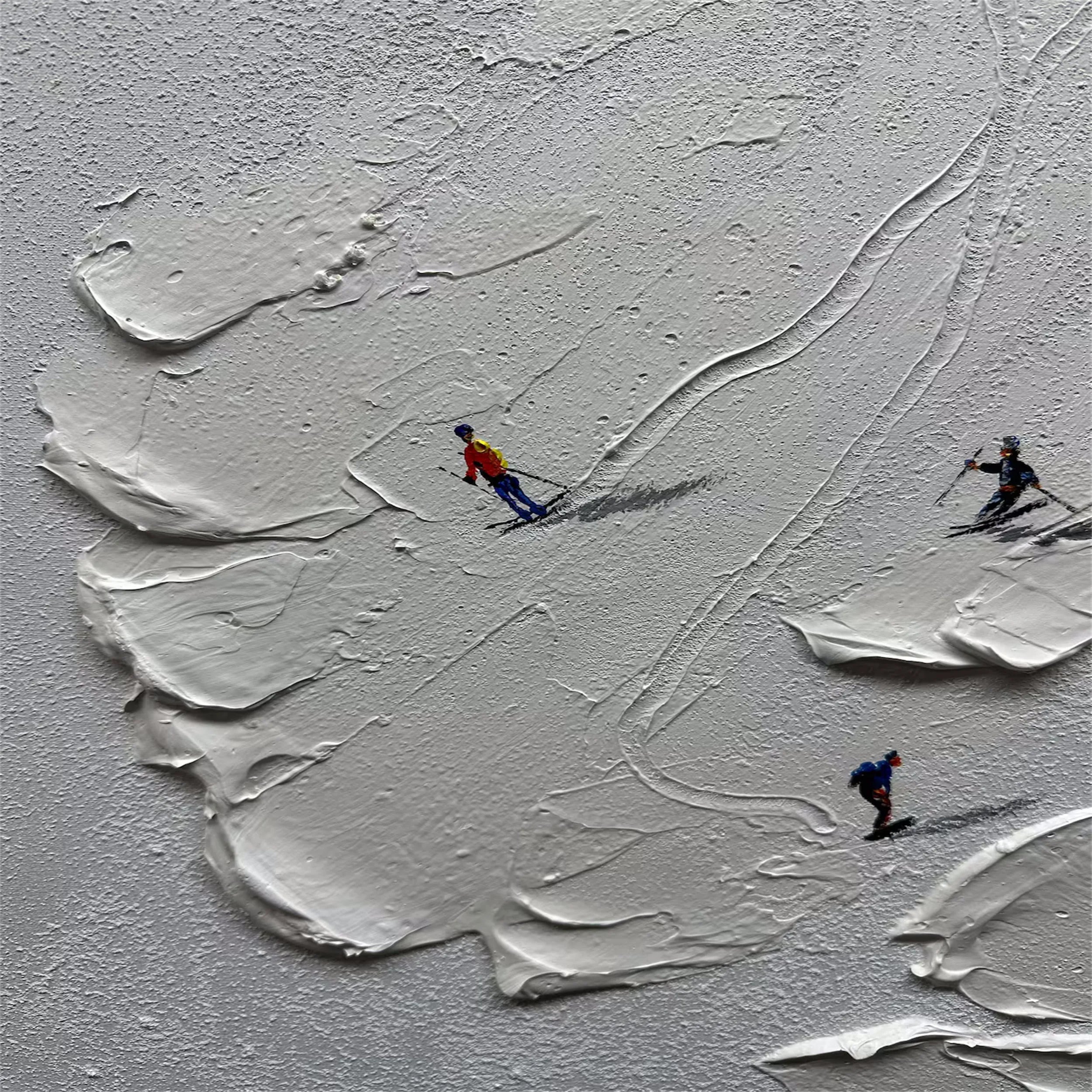 White Textured Minimalist Wall Art #WT156