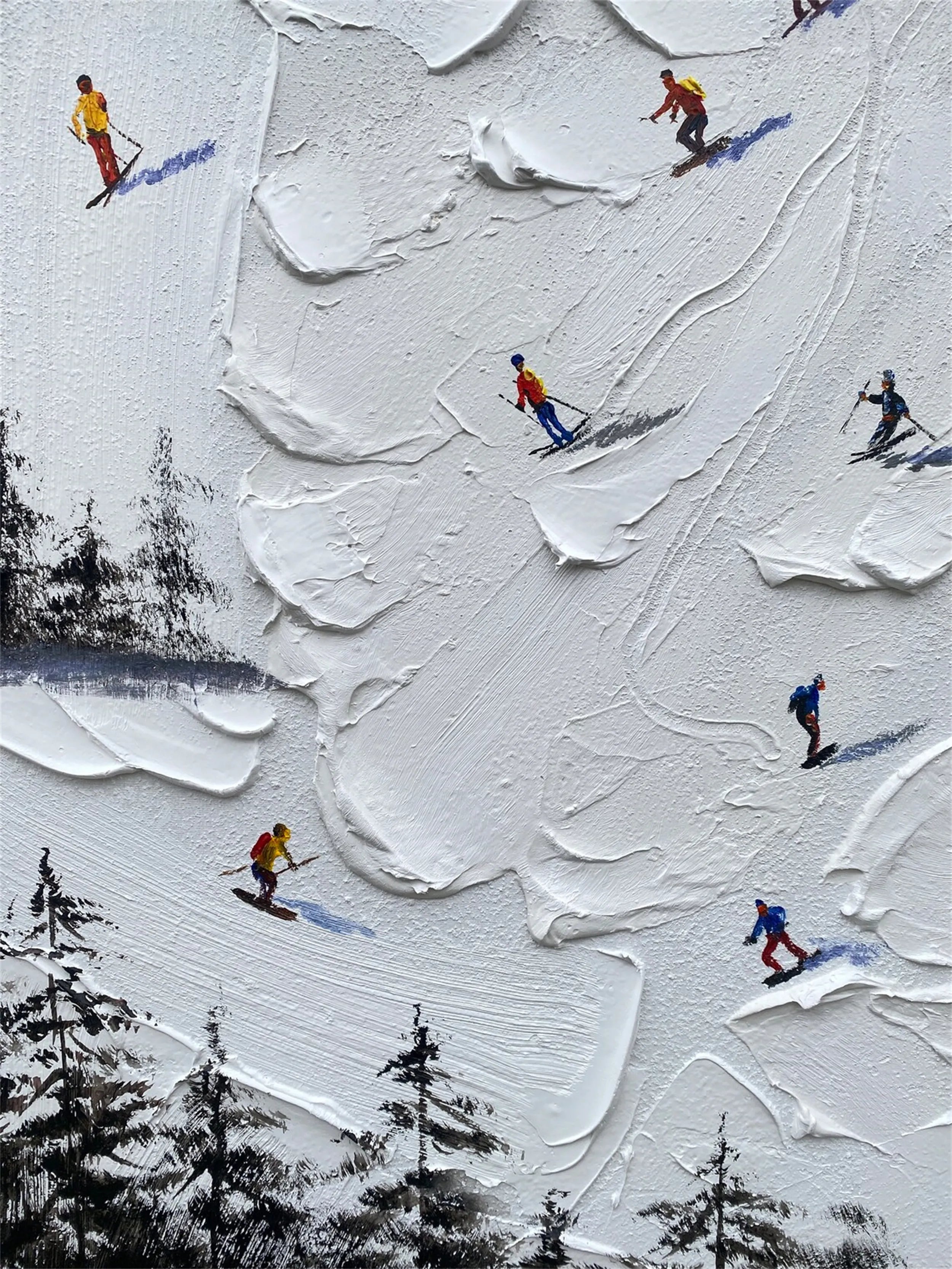 White Textured Minimalist Wall Art #WT157