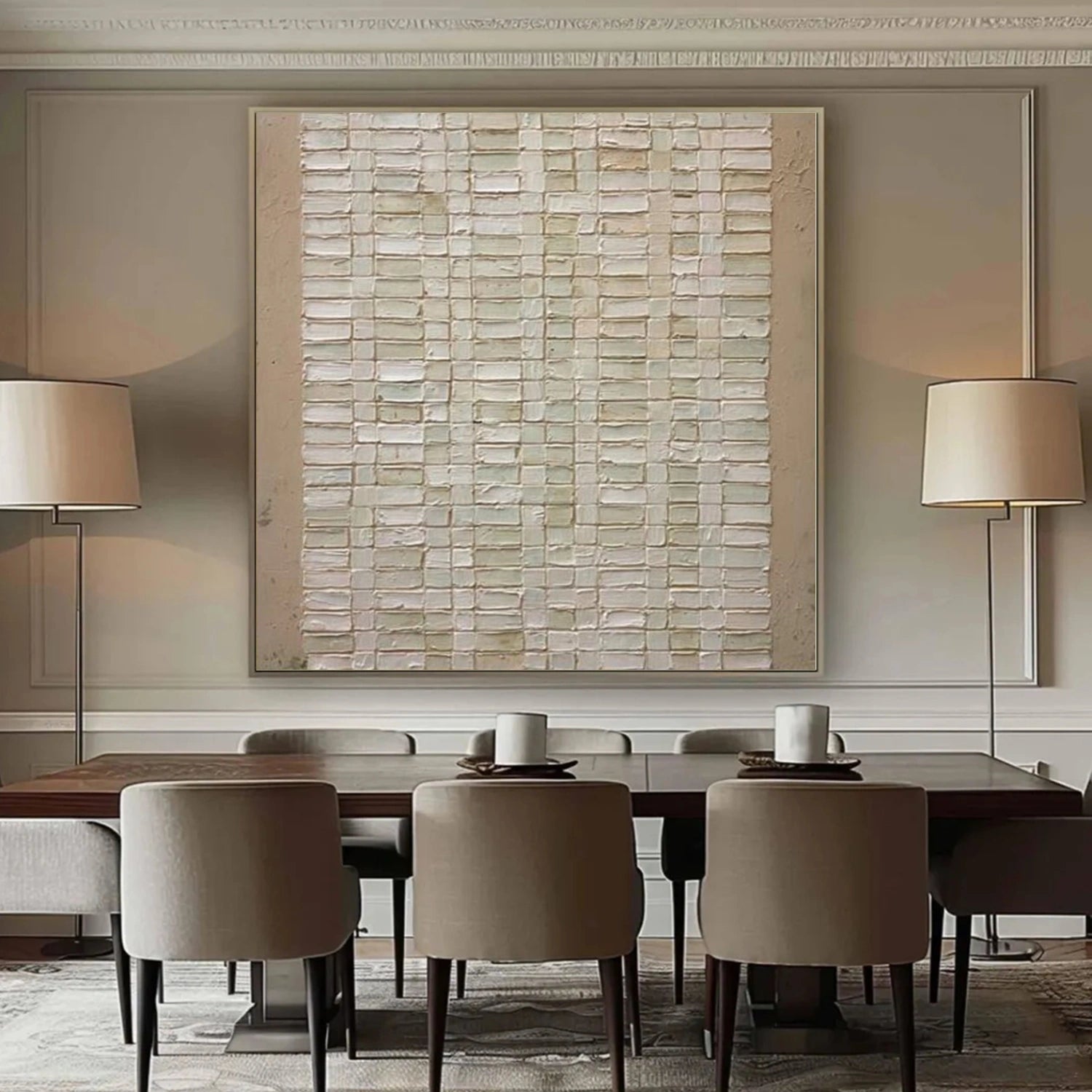 Wabi Sabi Abstract Textured Canvas Art #WA235