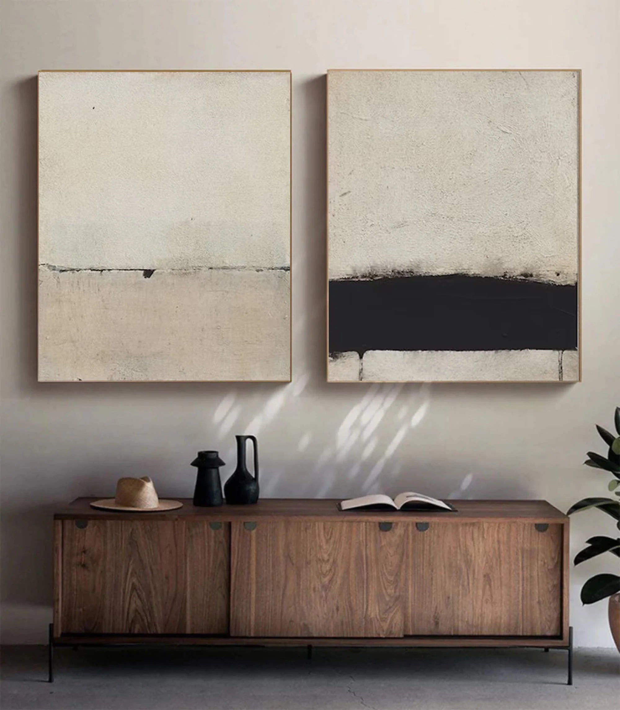 Abstract Texture Wall Art Set of 2 #AW049