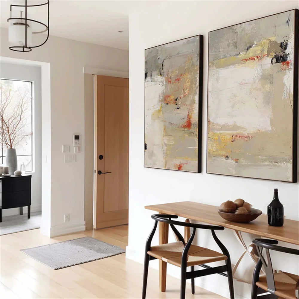 Wabi Sabi Abstract Wall Art Set of 2 #WA151