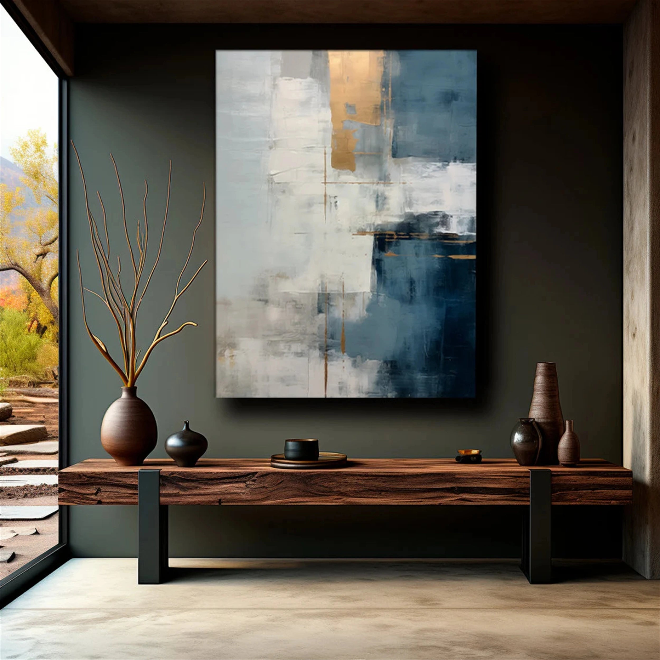 Wabi Sabi Abstract Wall Art #WA106