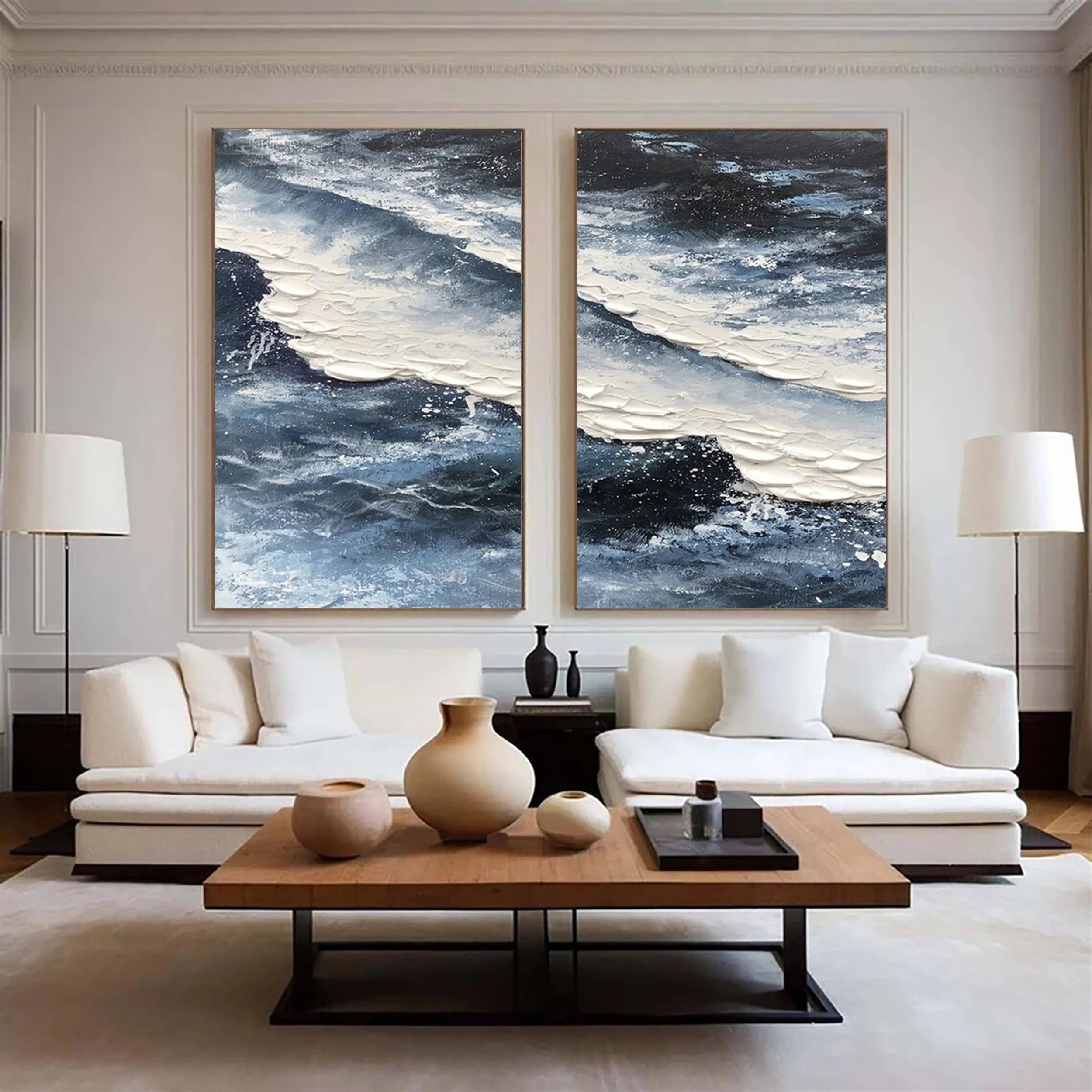 Sky And Ocean Painting Set of 2 #SO082