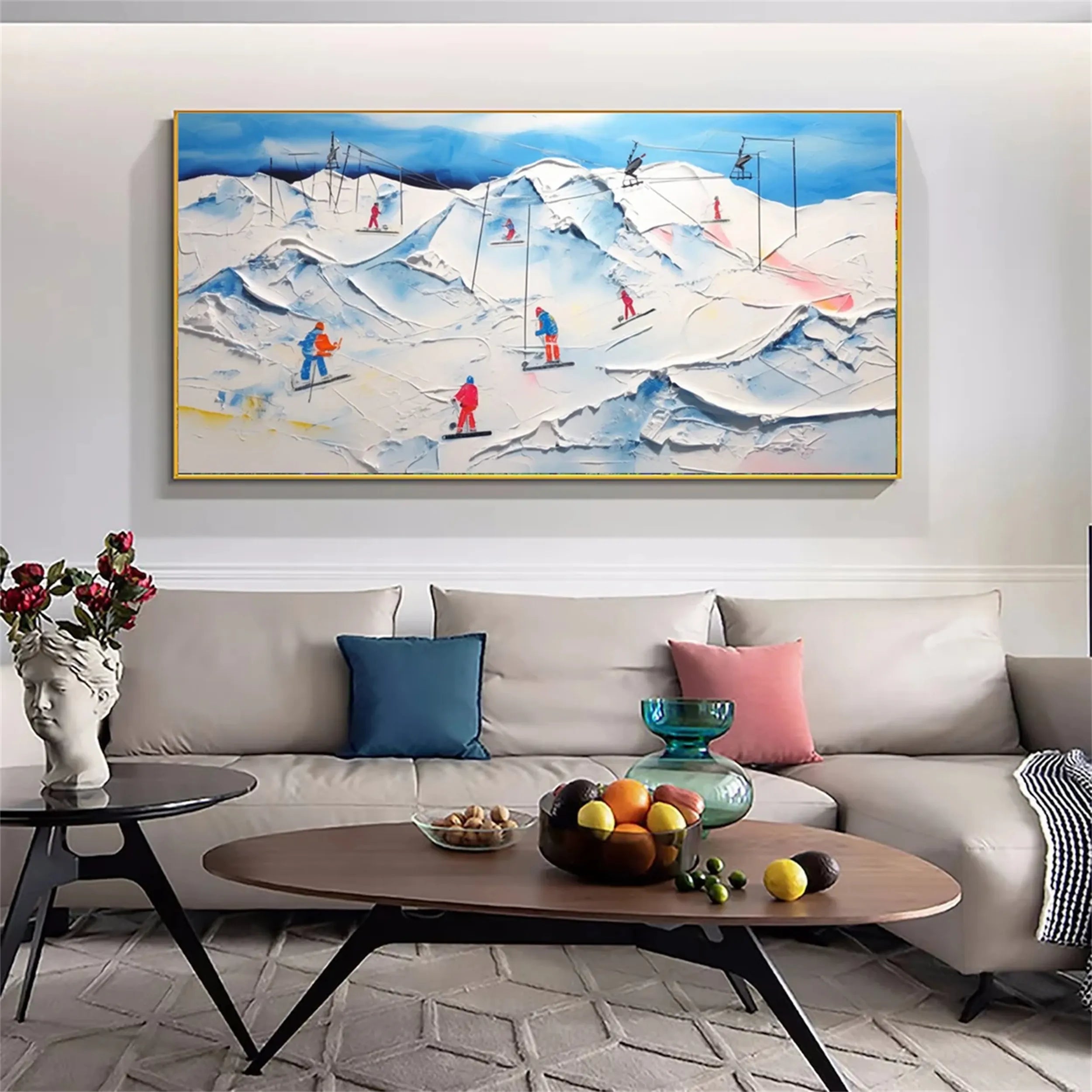 White Textured Minimalist Wall Art #WT169