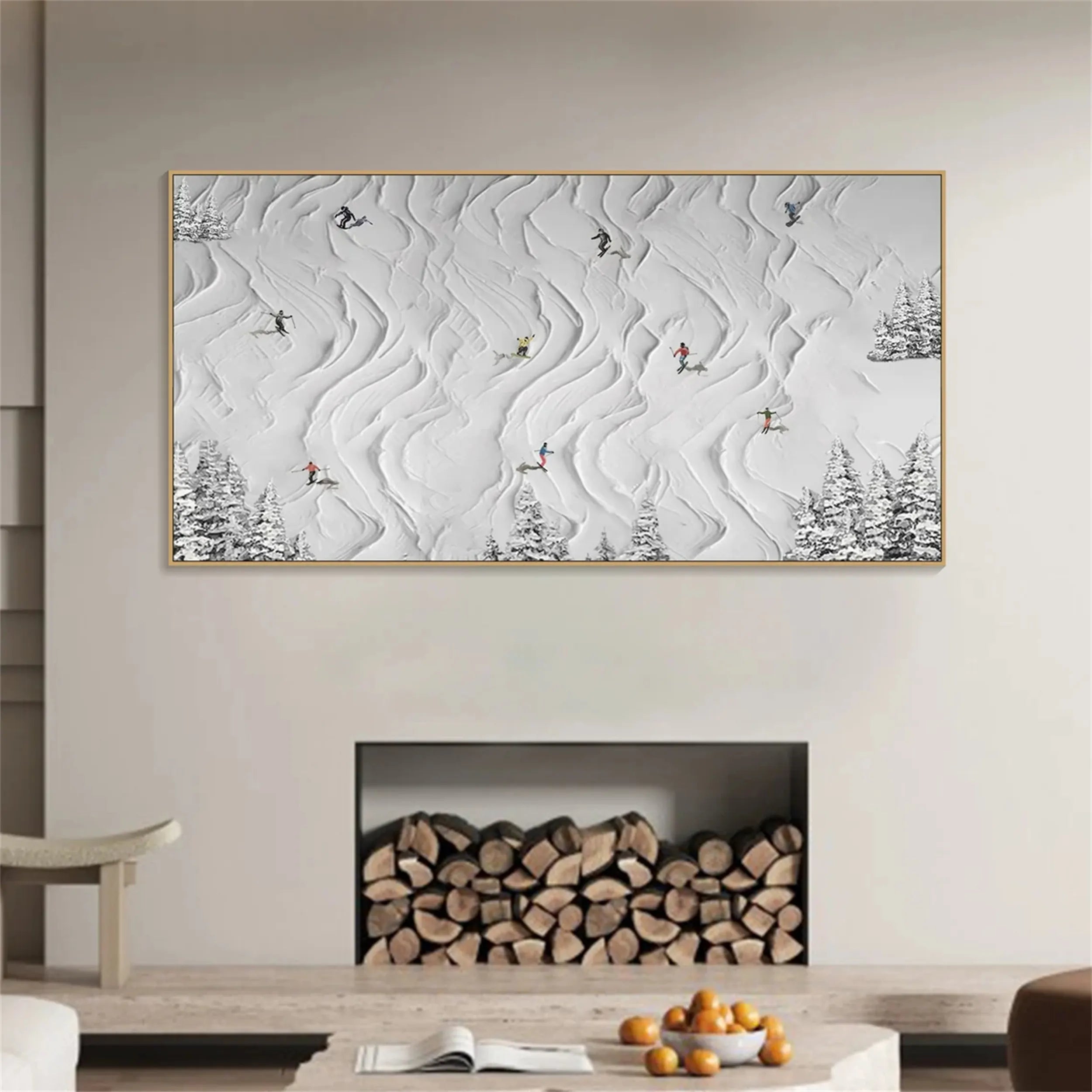 White Textured Minimalist Wall Art #WT148