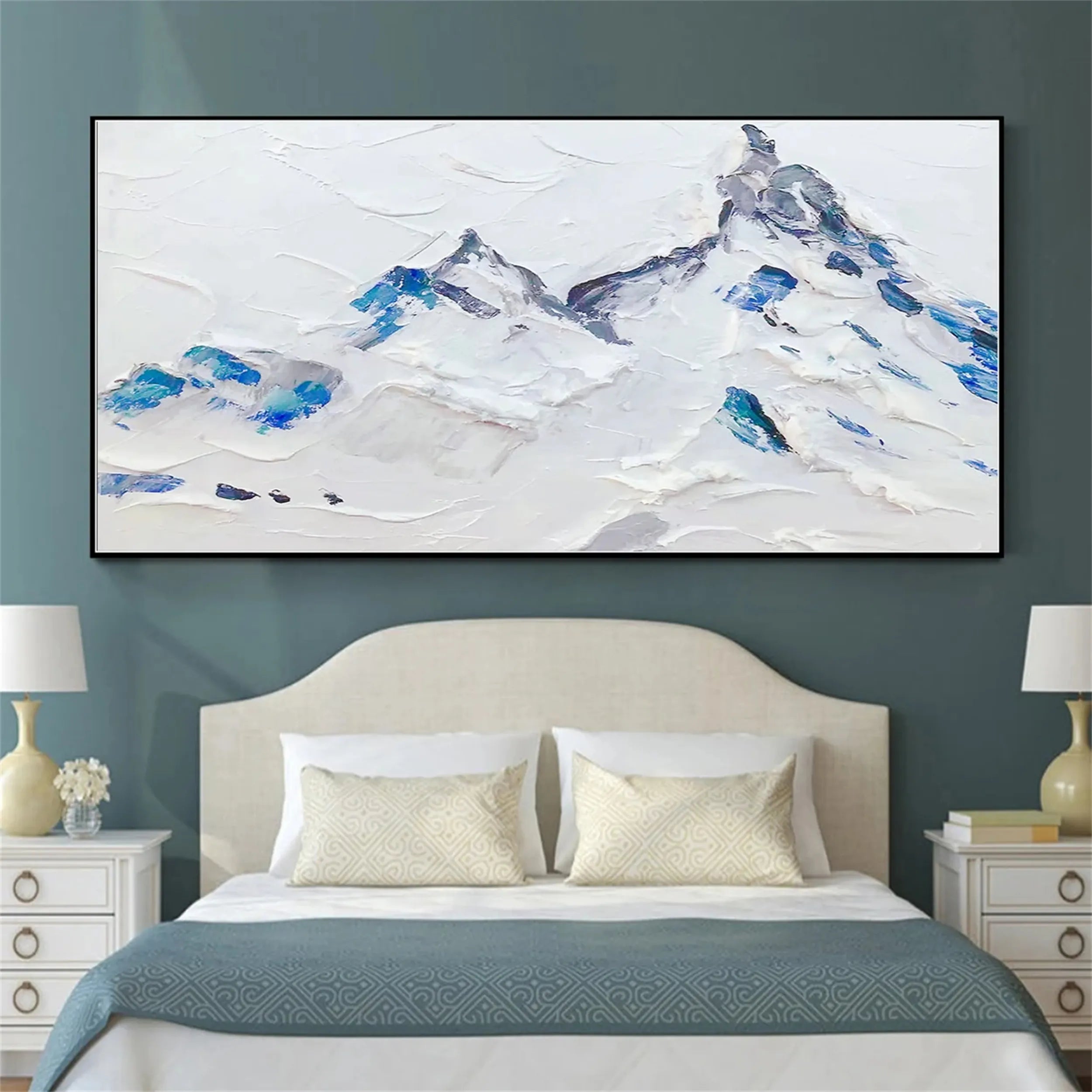 White Textured Minimalist Wall Art #WT114