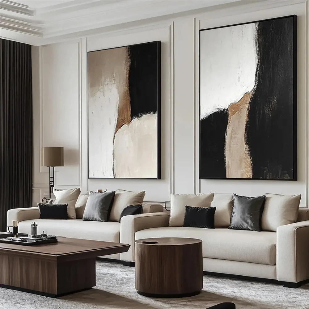 Wabi Sabi Abstract Wall Art Set of 2 #WA155