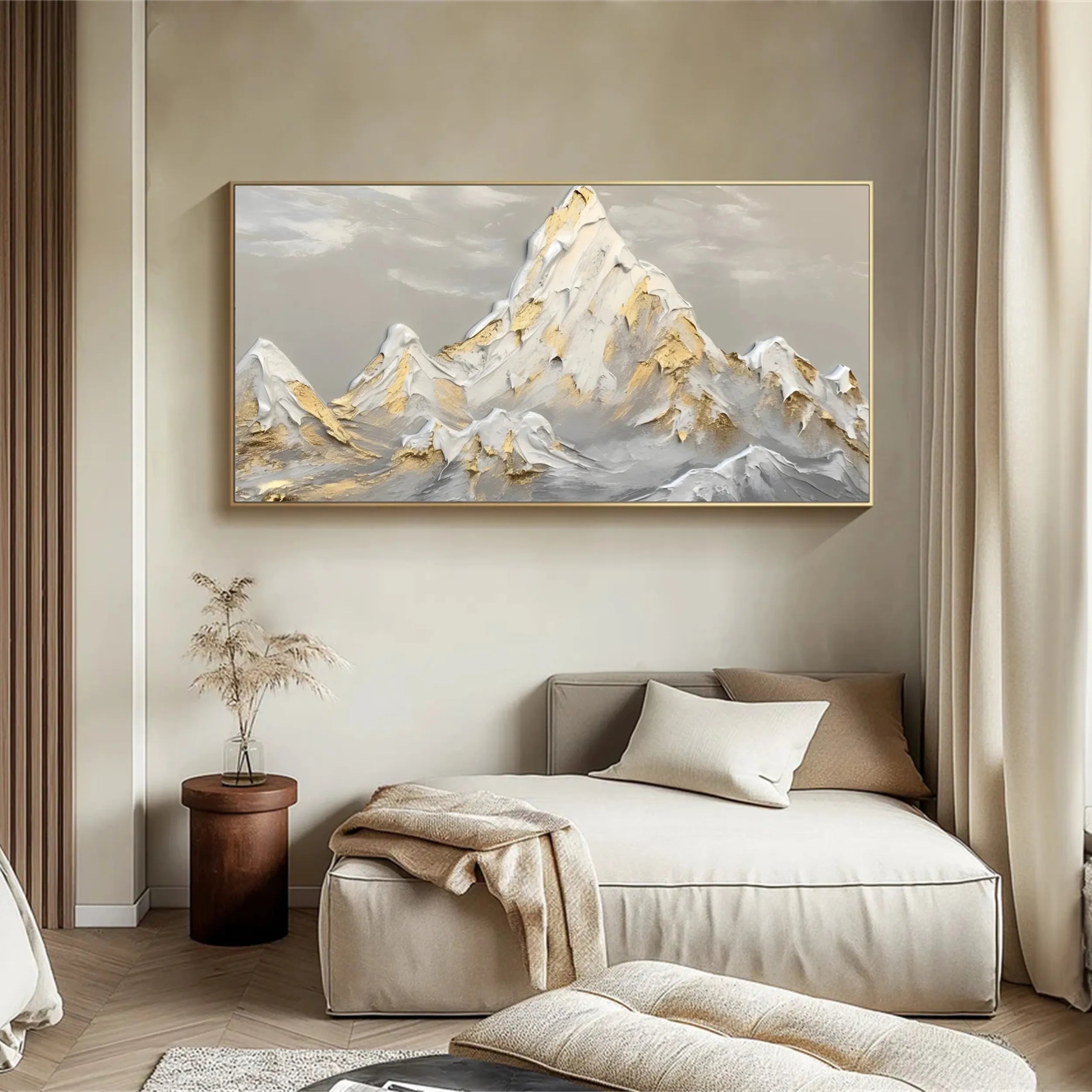 White Textured Minimalist Wall Art #WT143
