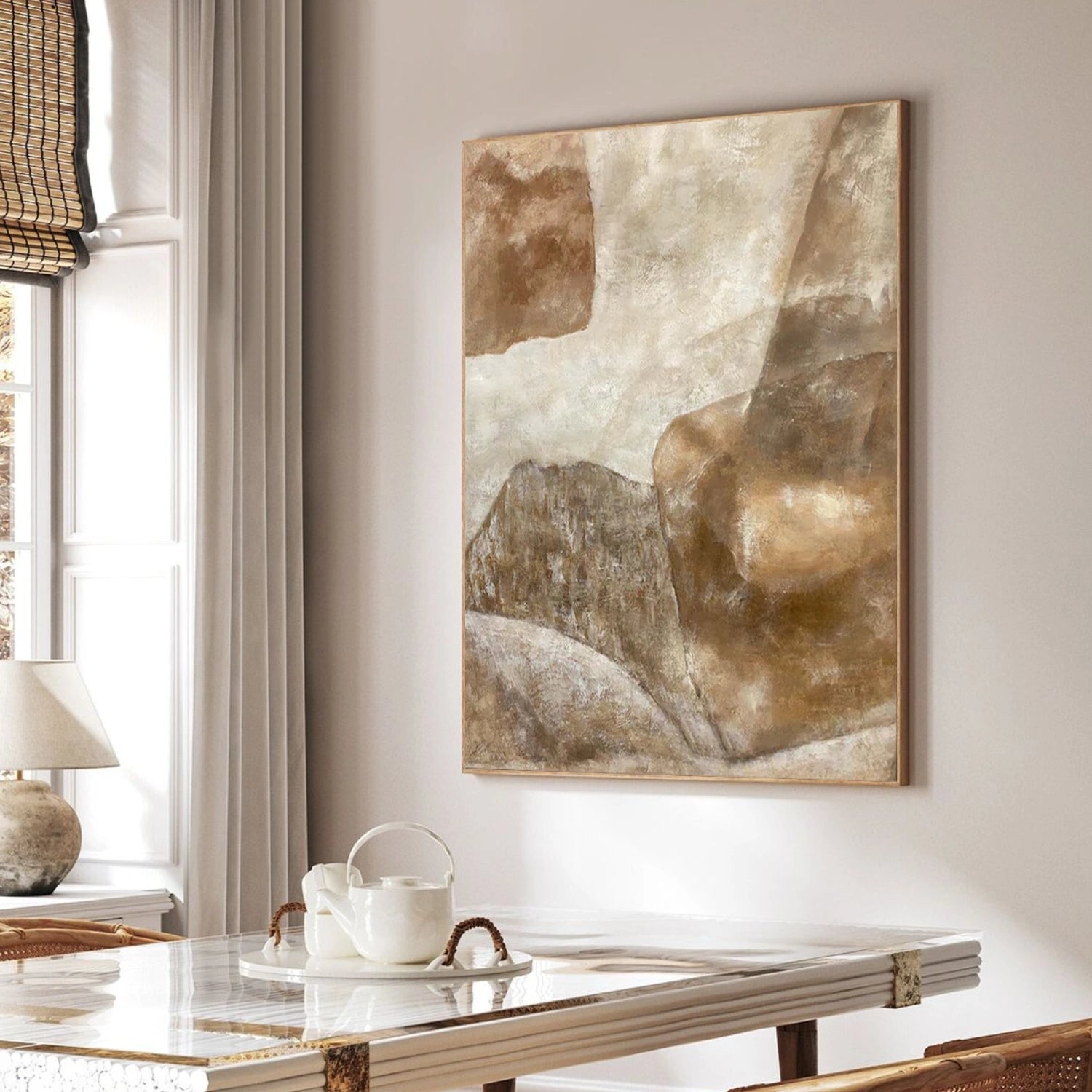 Wabi Sabi Abstract Canvas Art #WA246