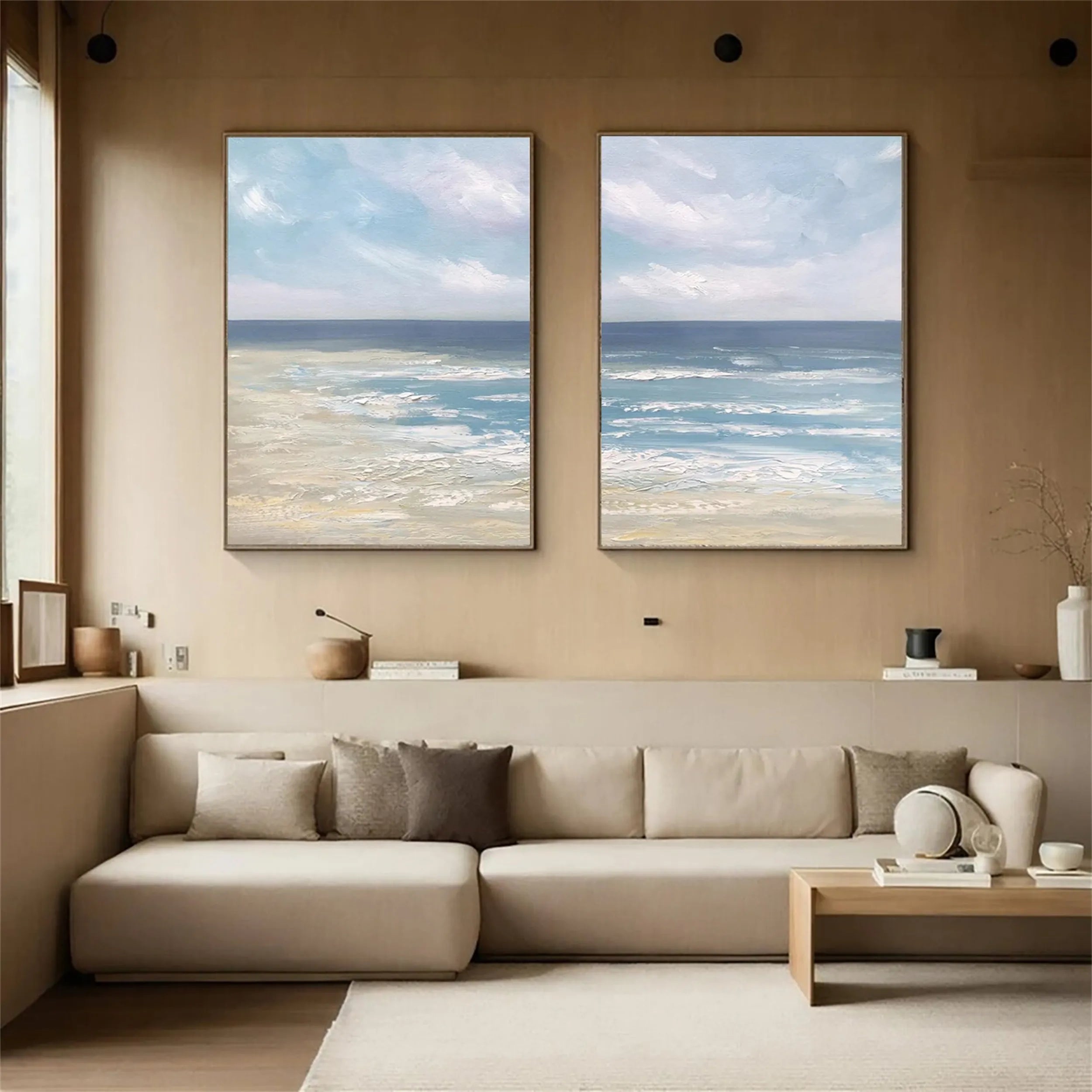 Sky And Ocean Painting Set of 2 #SO081